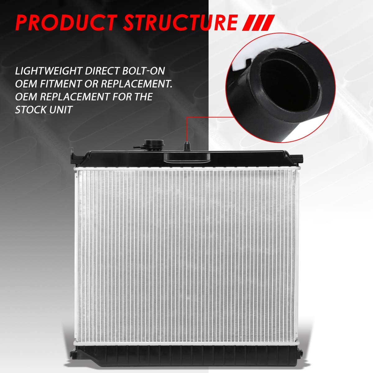 Auto Dynasty Dpi 2707 Factory Style 1-Row Cooling Radiator, Compatible With Chevy Colorado Gmc Canyon Isuzu I280 I290 I350 I370