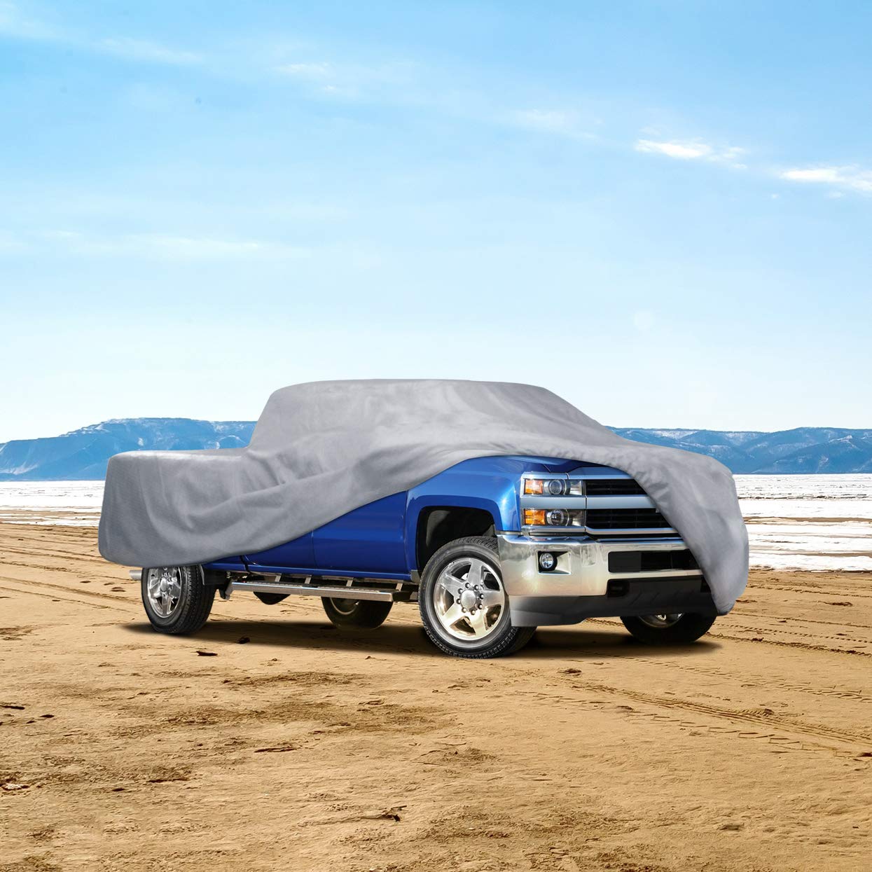 Motor Trend All Weather Waterproof Truck Cover for Outdoor Use UV Rain Wind & Snow - X-Large (M101)