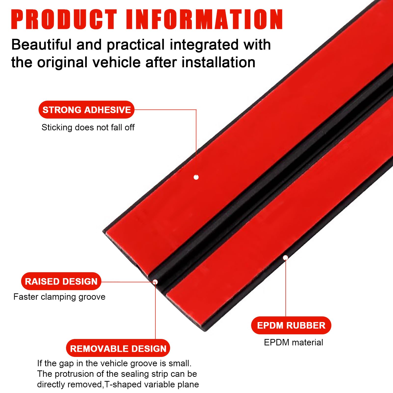 16.4Ft Car Sunroof Seal Car Windshield Seal Strip Universal Windshield Weather Stripping T Shape Windshield Rubber Seal For Roof