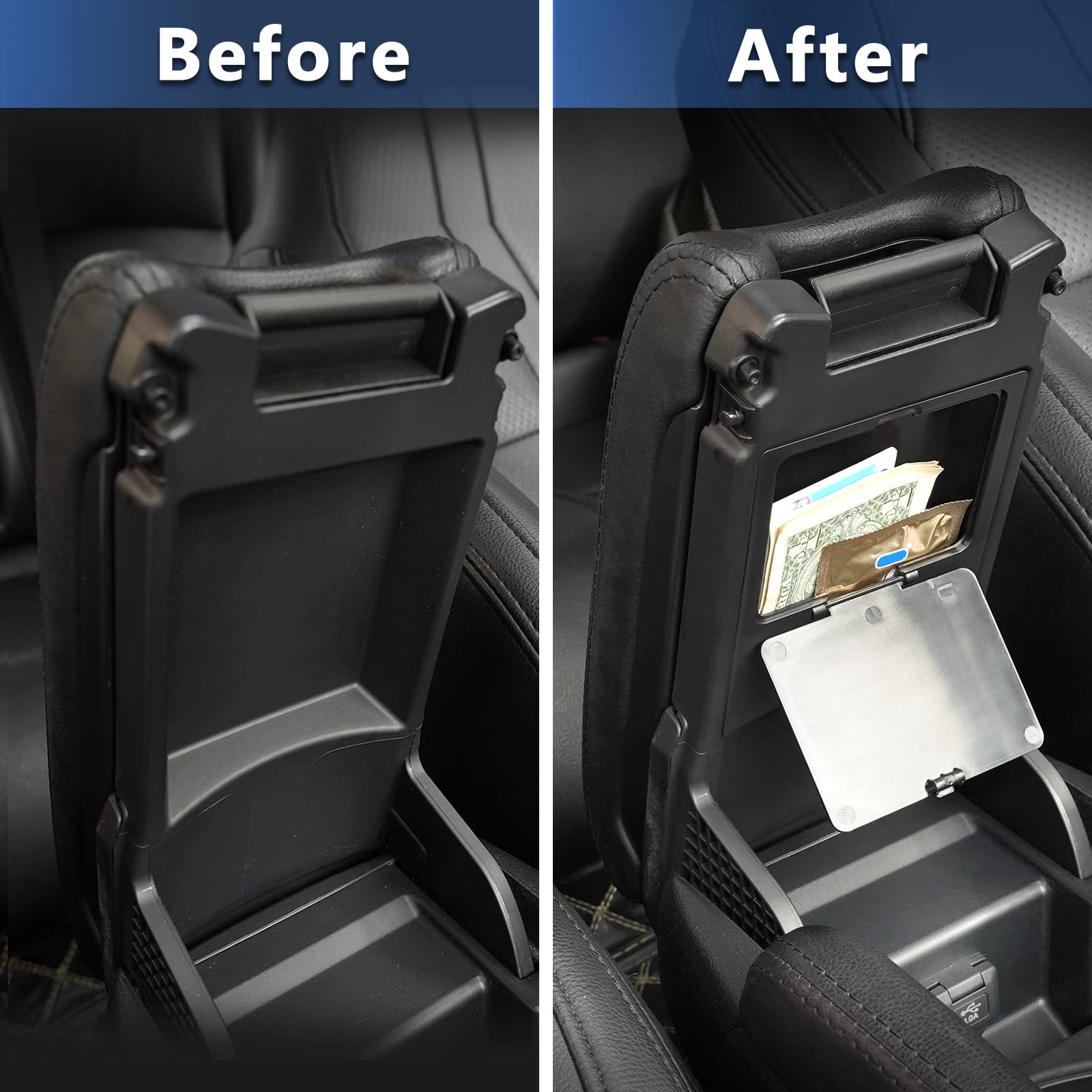 CarQiWireless Center Console Organizer for Honda Civic 2016-2021, Plastic, Small Box, Model CT000065