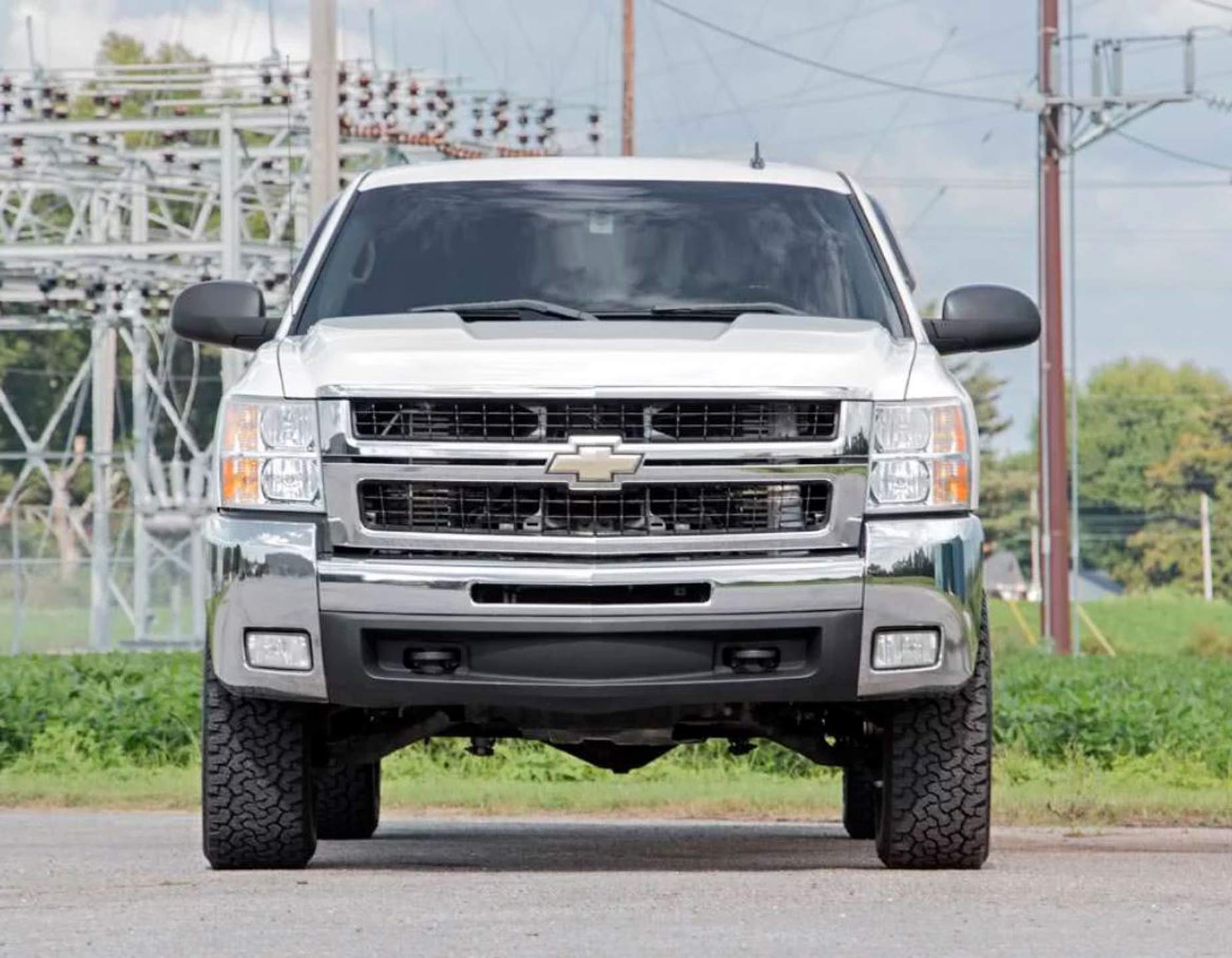 Rough Country 3" Lift Kit for 2001-2010 Chevy/GMC 2500HD, Alloy Steel, Black, Model 8596N2