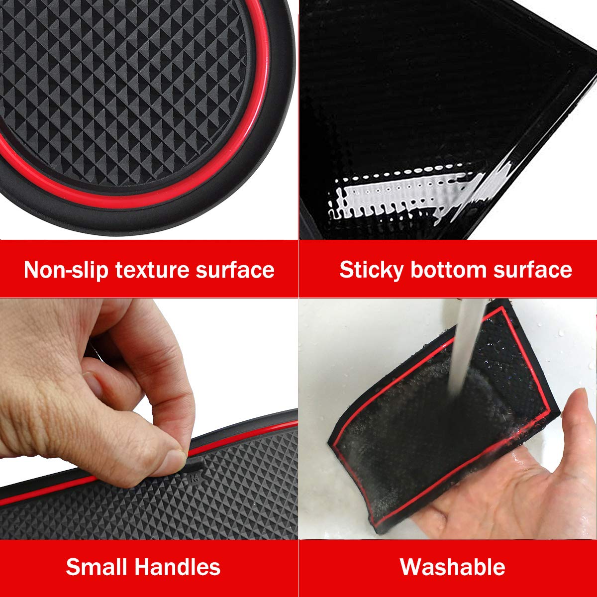 Auovo 20Pcs Anti Dust Mats For 2022 2020 2021 Honda Cr-V/Crv Accessories Premium Custom Non-Slip Car Cup Holder Inserts, Center