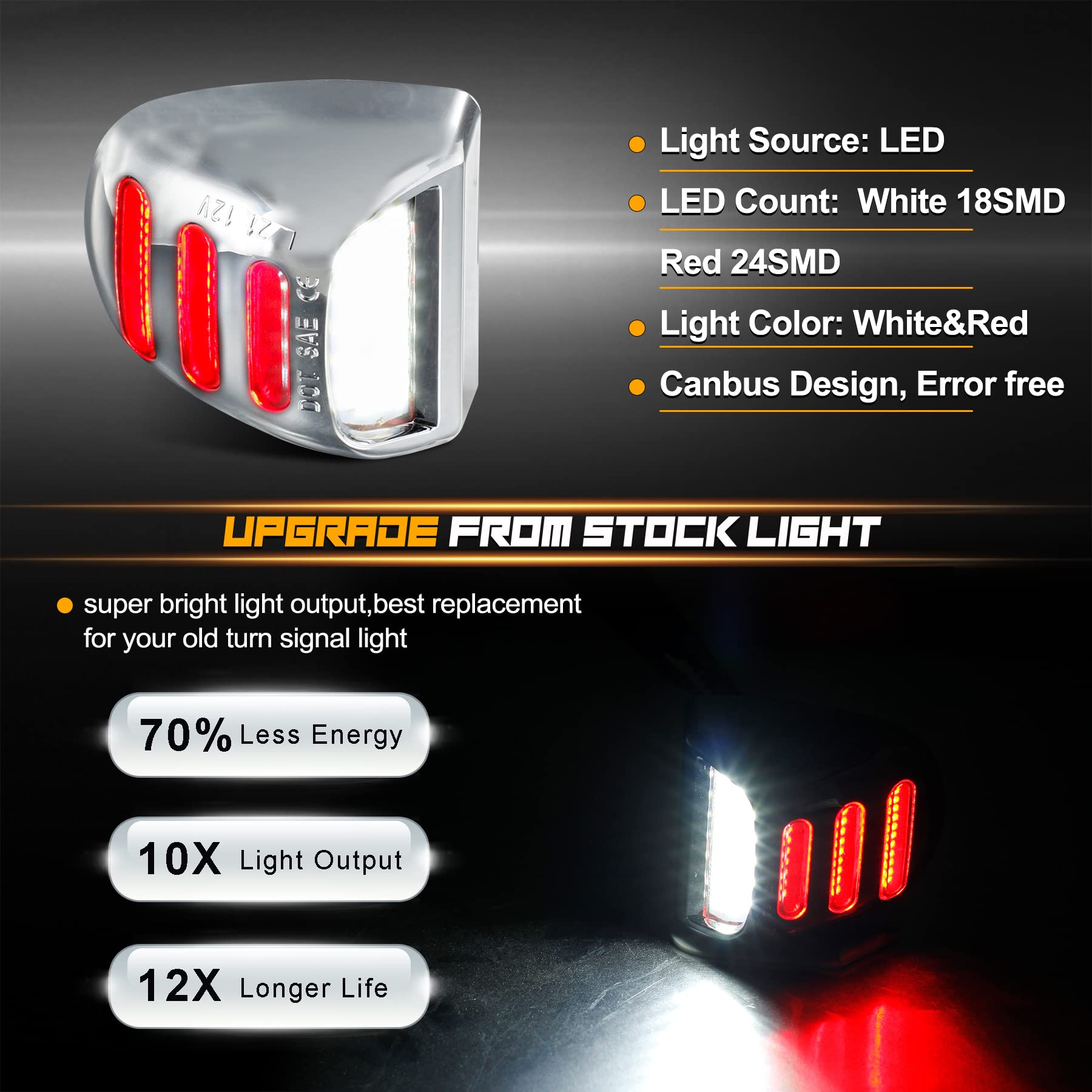 Ruxifey Chrome Led License Plate Lights Red Neon Tube Tag Light Compatible With Chevy Silverado Gmc Sierra 1500 2500 3500 Hd Yuk
