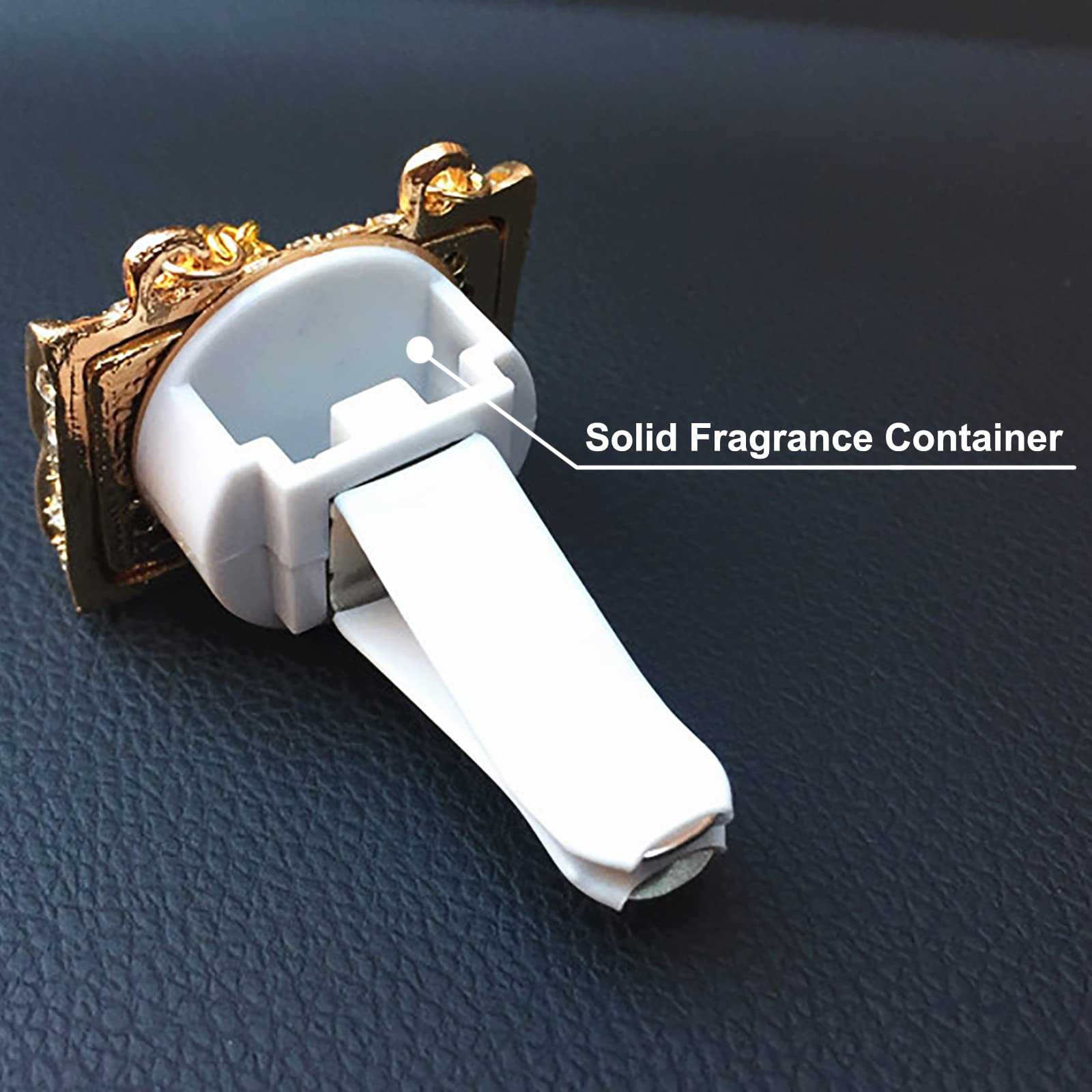 2 Pieces Crystal Crown And Bag Air Vent Clips Rhinestone Car Air Freshener Clip Bling Car Clip Gift Decorations Charm Car Inter