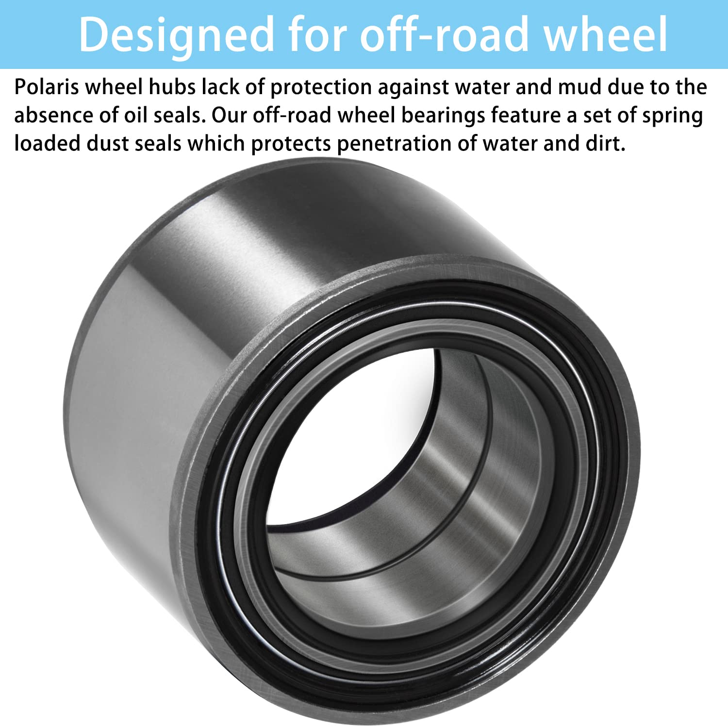 2 Pcs 3514699 Wheel Bearing For Polaris Utv Rzr 800 / Rzr 1000 Xp/Rzr Xp Turbo/General 1000 / Ranger Xp 900 / Ranger Xp 1000 And