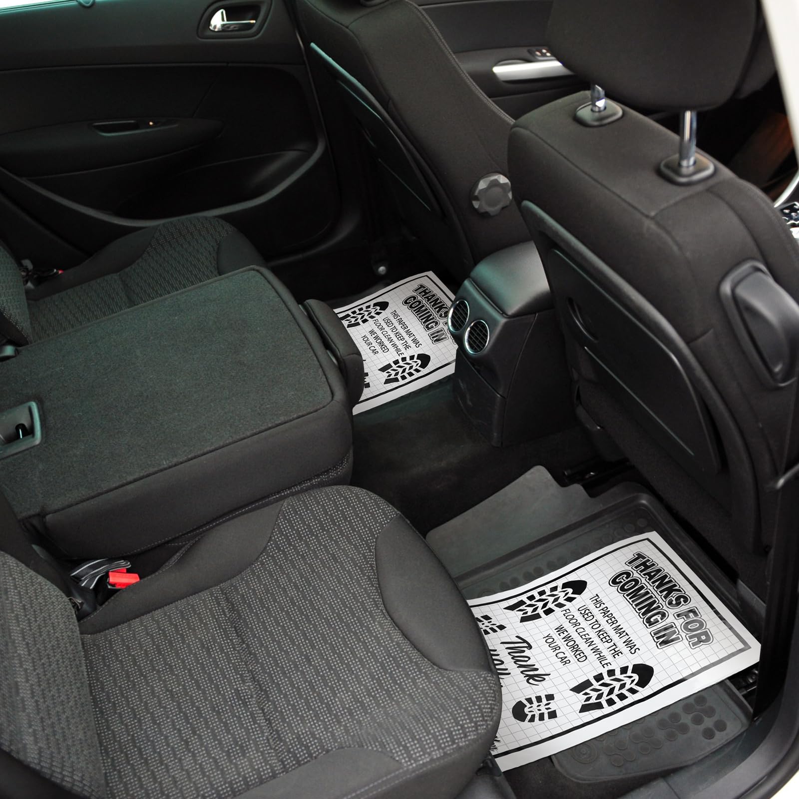 Drydiet 500 Pcs Waterproof Car Floor Mats Covers PE Plastic Protector Automotive Floor Mats Disposable Auto Vehicles Pads Car Ve