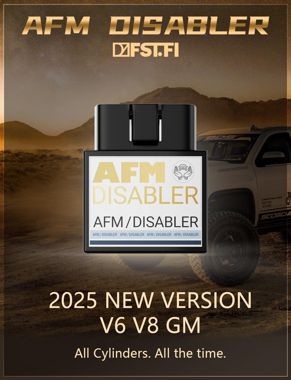 DZFST.FI AFM Disabler for Chevrolet Silverado 1500 V8 5.3L, Black, ABS Material, Enhance Driving Experience, 2010-2018 Models