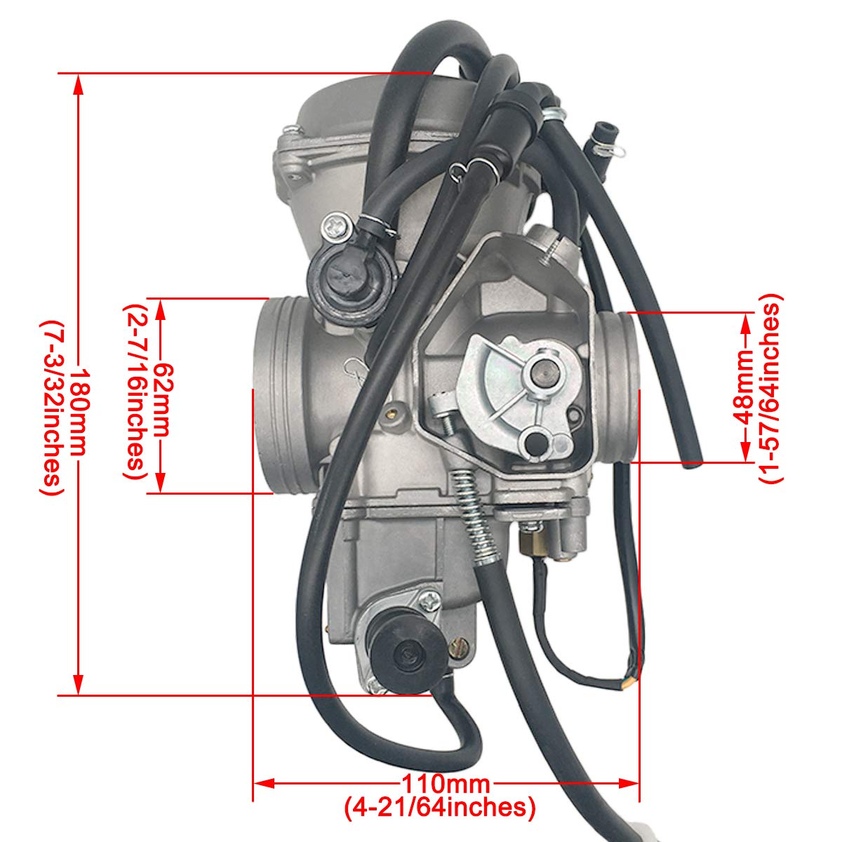 Ytls Trx650 Carburetor For 2003 2004 2005 Honda Trx650 Trx 650 Trx650Fa Trx650Fga 4X4 Rincon Atv Replaces Oe # 16100-Hn8-013