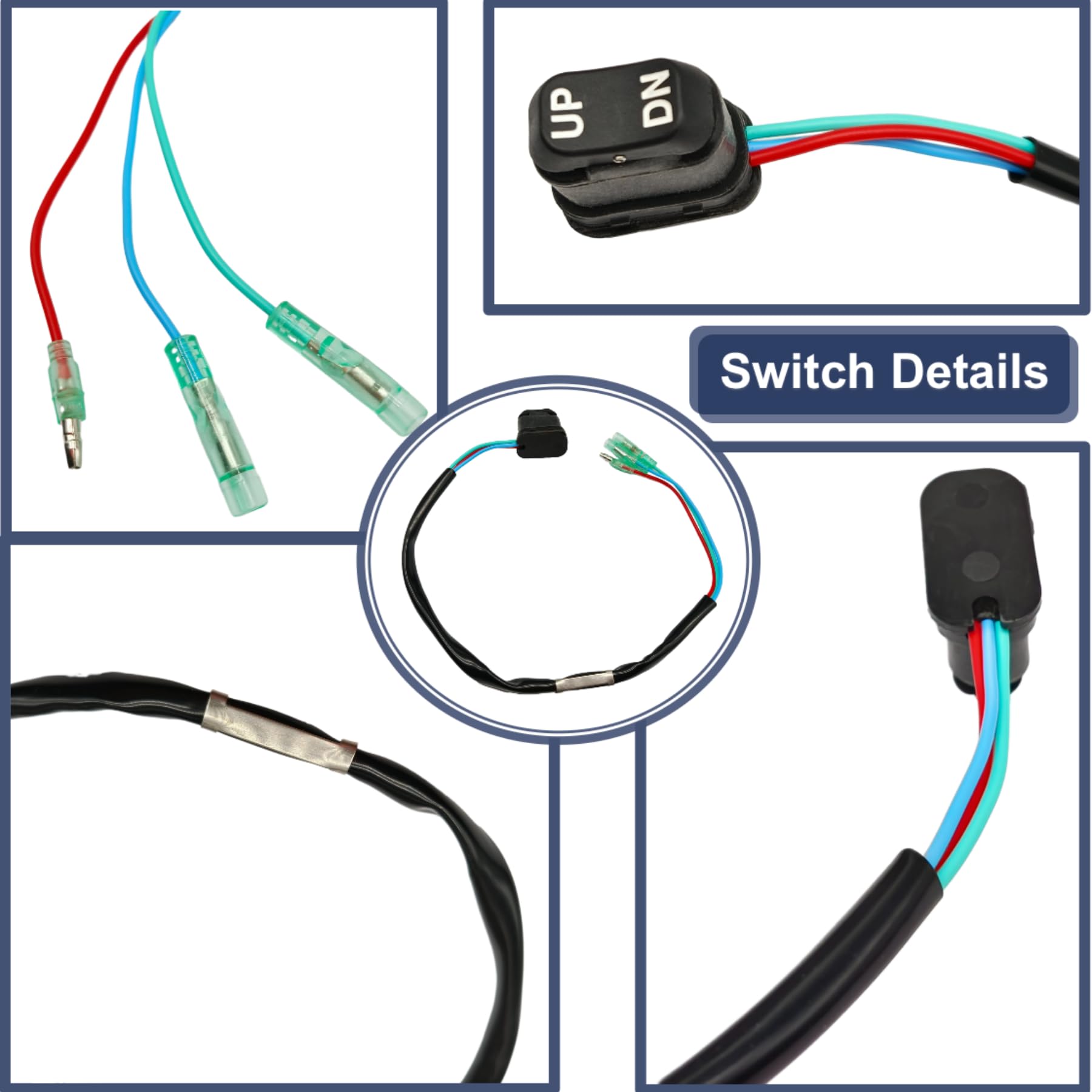 Heurofosh 18286A43 Remote Control Trim & Tilt Switch For Mercury Mariner Outboard Motors 87 18286A26