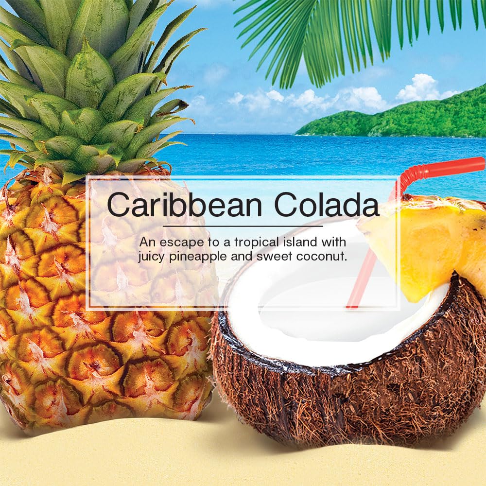 Little Trees Air Fresheners Car Air Freshener. Hanging Tree Provides Long Lasting Scent For Auto Or Home. Caribbean Colada, 24 A