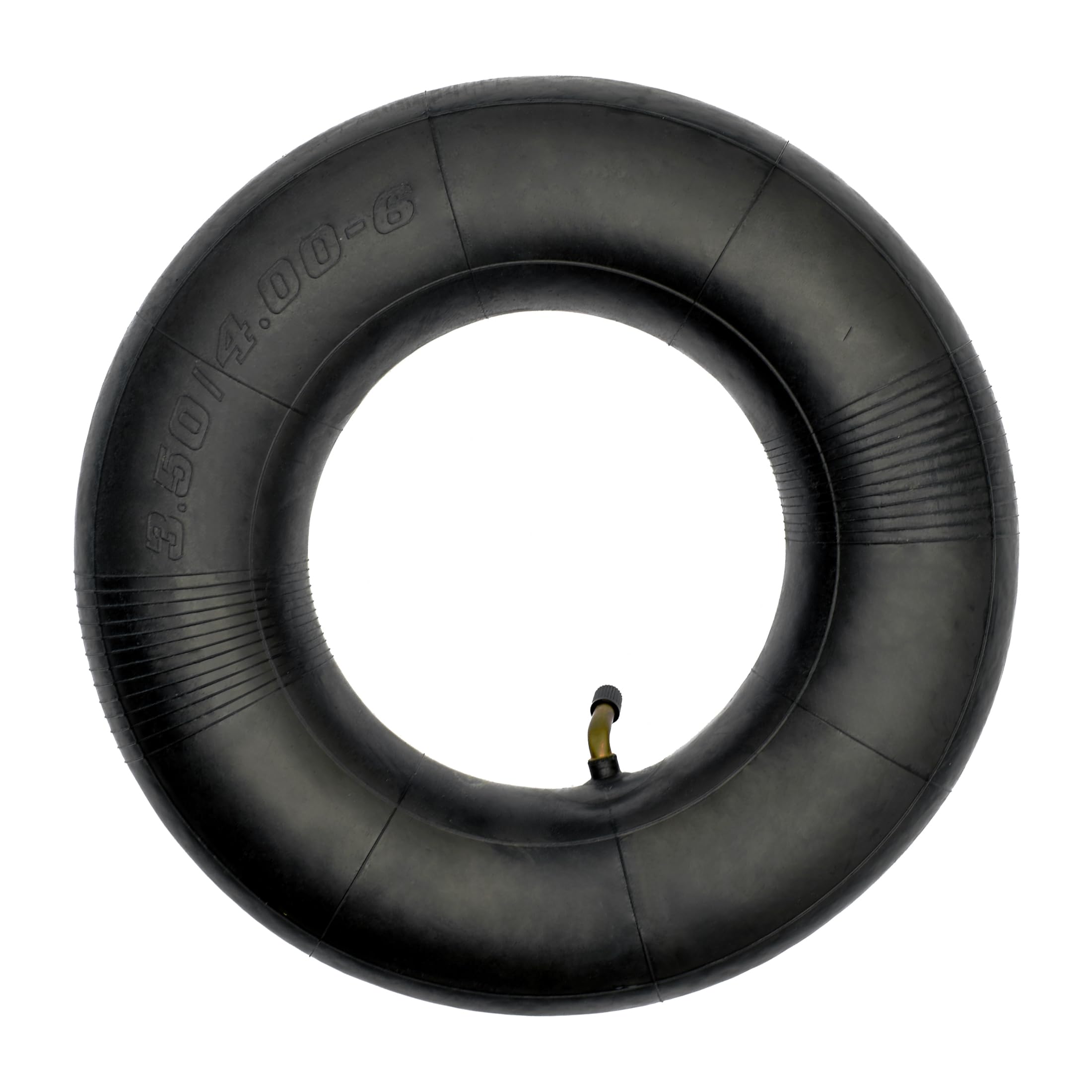 QsEzDo 3.50/4.00-6 Inner Tube with TR87 Bent Valve Stem (1 Pack), for Hand Trucks, Utility Cart, Lawn Mowers, Wheelbarrows, Doll