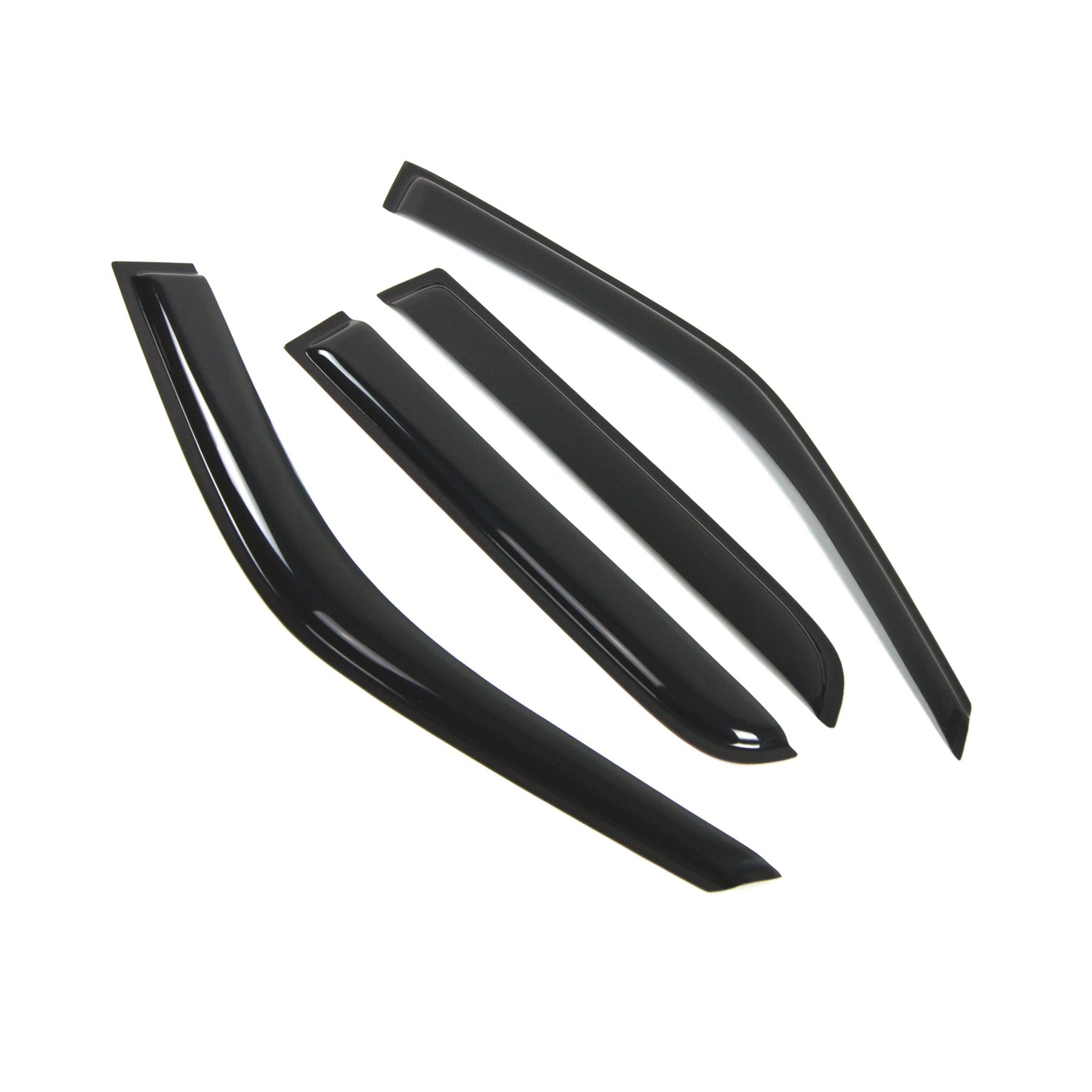 Tuningpros Outside Mount Window Vent Visors Rain Guards Compatible With Honda Cr-V 1997-2001 | Side Window Wind Deflectors Rain