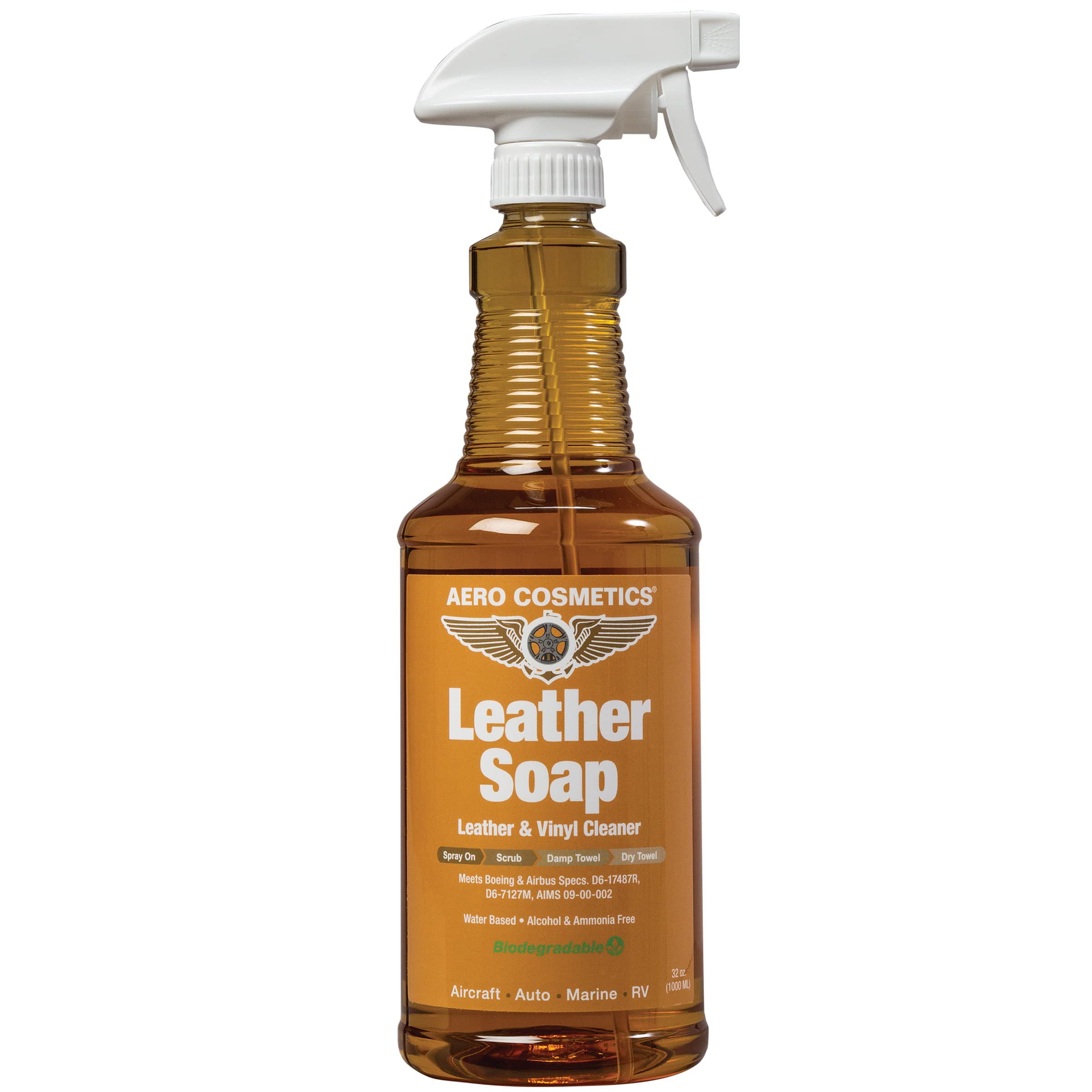 Leather Cleaner Leather Soap Aircraft Quality For Your Car Rv And Furniture 32Oz Better Than Automotive Products Meets Boeing Ai