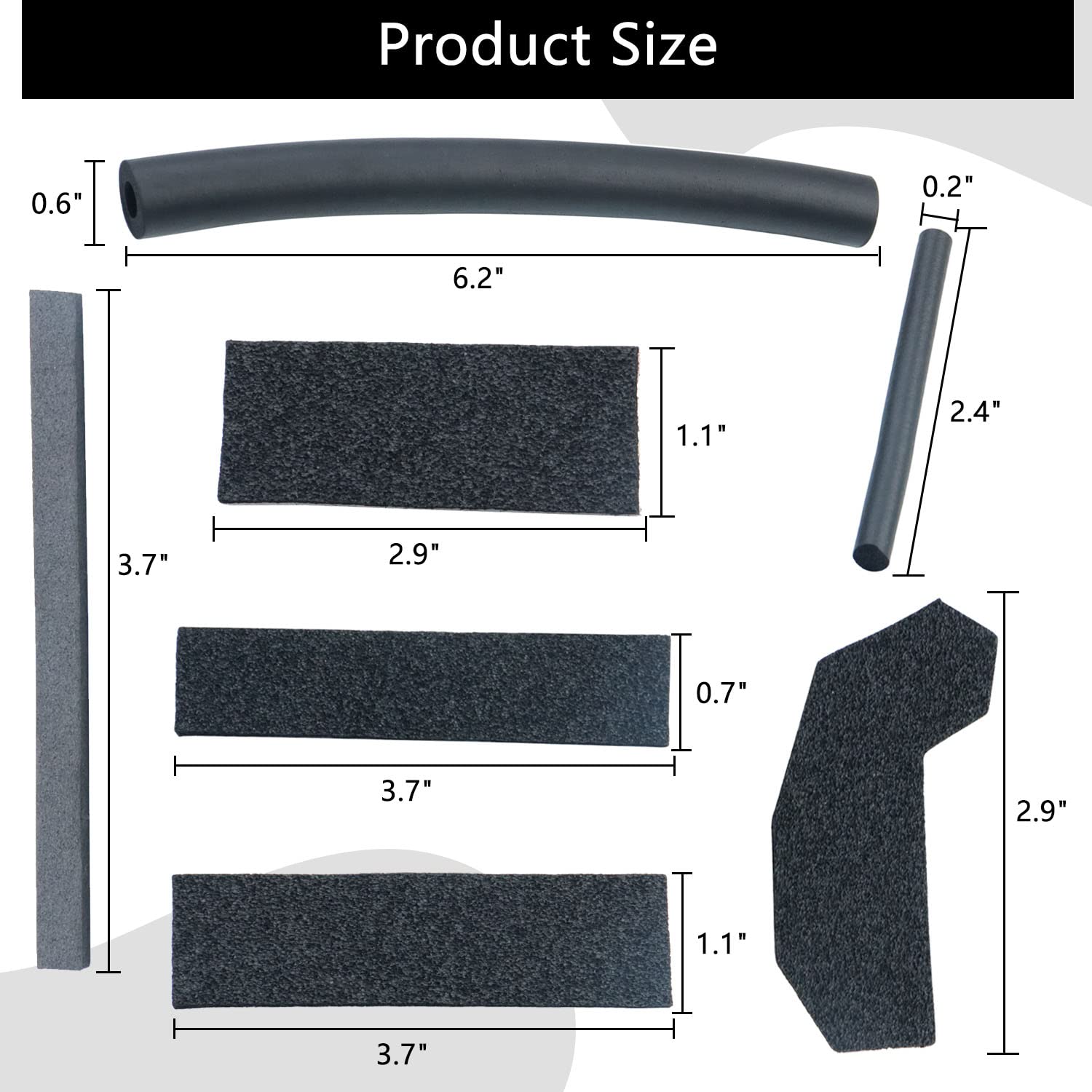 68026937AB Hard Top Removable Cover Seal Kit, Foam Blocker Compatible with Jeep Wrangler JK Wrangler JK Unlimited 2007-2017 Mode