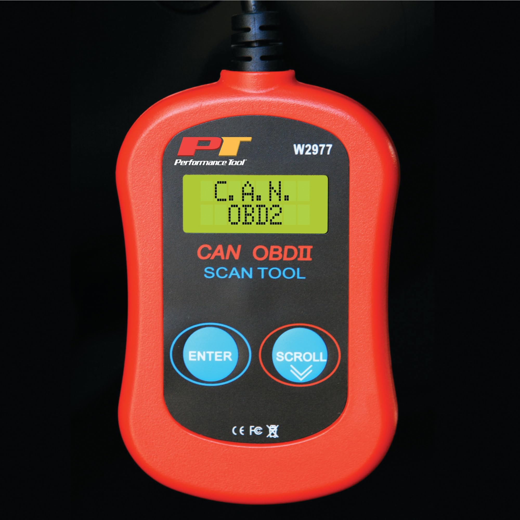 Performance Tool W2977 CAN OBD II Scanner Tool for Check Engine Light & Diagnostics, Direct Scan and Read Out