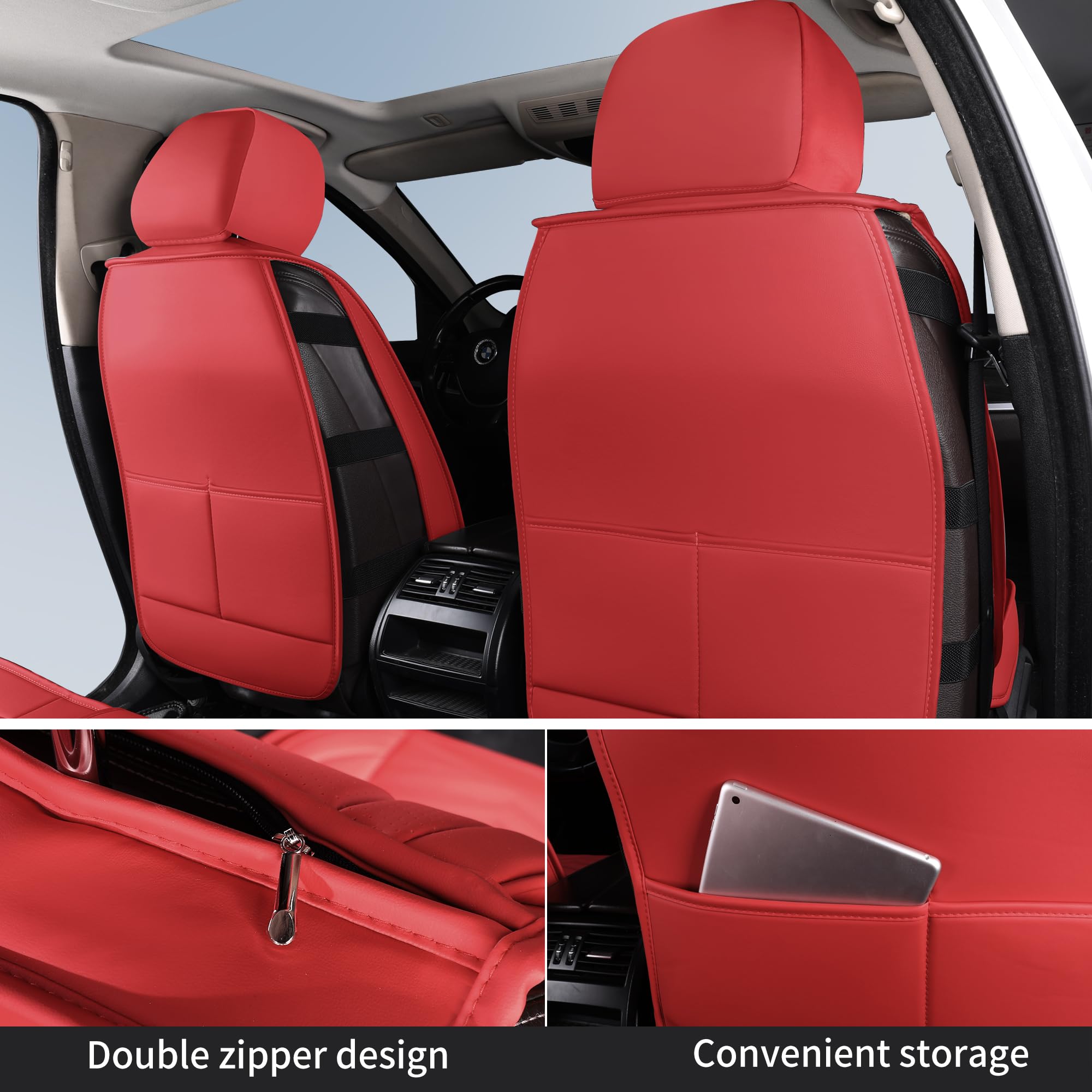 Hchengkikz Seat Covers,Breathable Car Seat Covers Front Seats,Waterproof Car Seat Covers,Universal Anti-Slip Driver Seat Cover F
