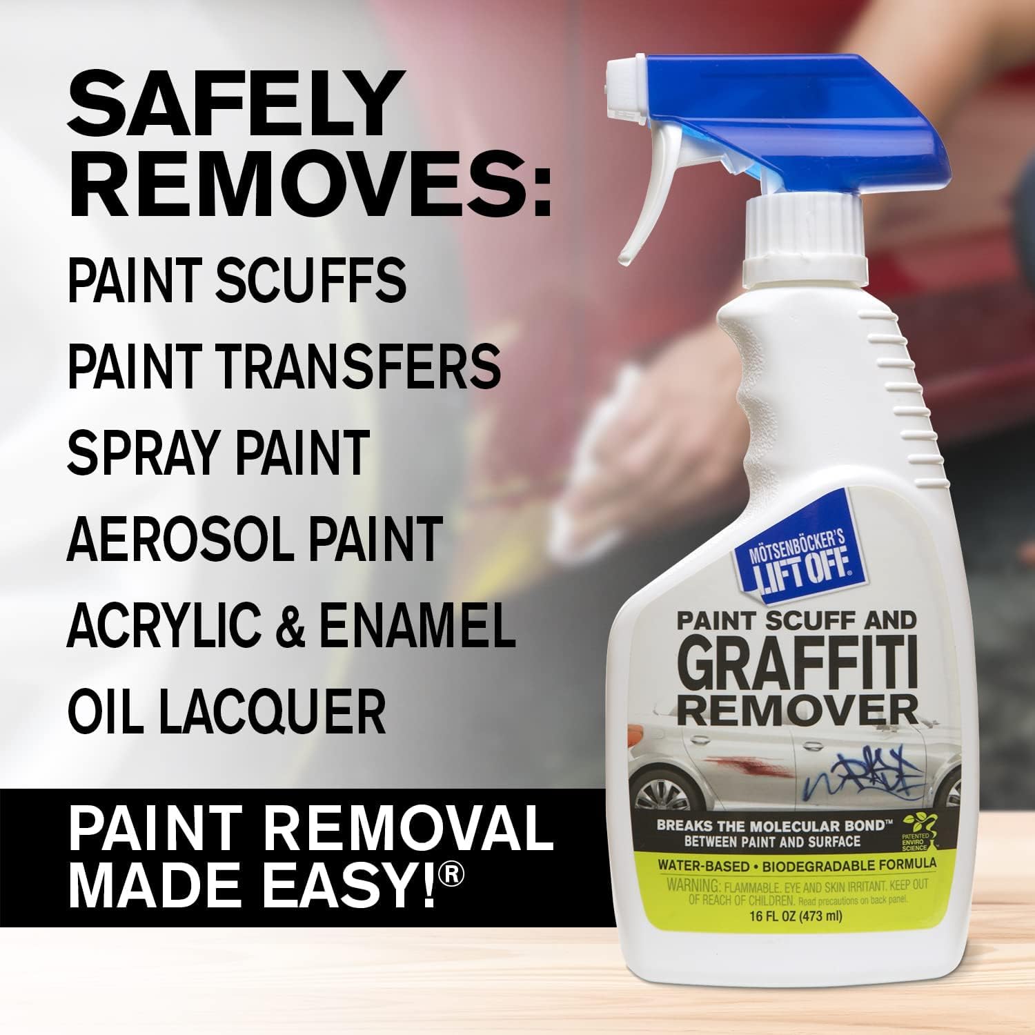 Motsenbocker'S Lift Off 45406-6Pk Paint Scuff And Graffiti Remover Spray Easily Removes Paint Scuffs, Spray Paint, And Acrylic F