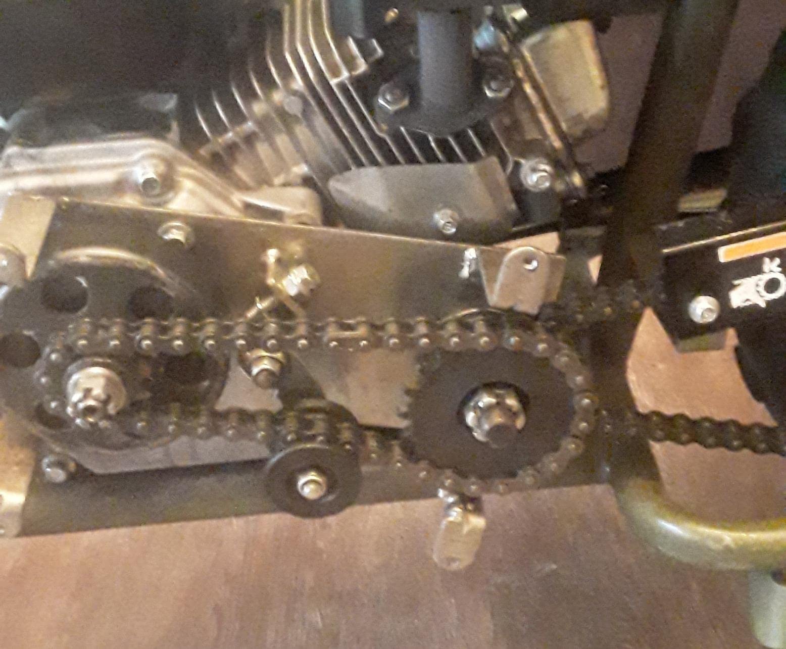 QYMOTO CT200U Chain Front Jackshaft 420 Chain 42 Links with Master Link for Coleman Mini Bikes CT200U-EX BT200X MB200 MB165