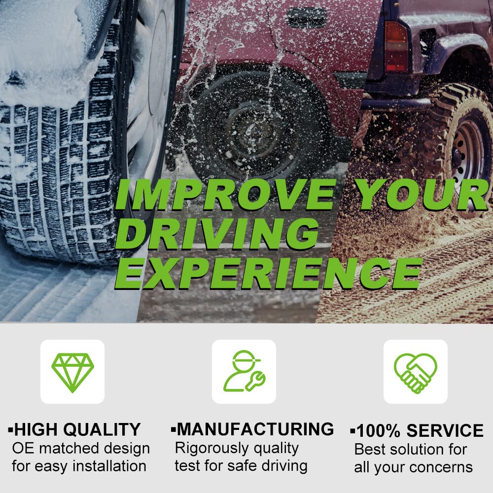 Scitoo 8Pcs Front Suspension Kit Outer Inner Tie Rod End W/Boot Sway Bar End Link Replacement For 2011-2019 For Ford Explorer 2013-2019 For Ford Police Interceptor Utility