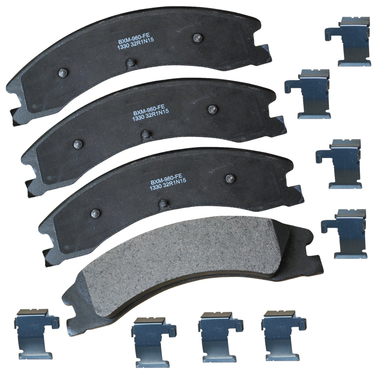 Bendix Premium Sbm1330 Semi-Metallic Rear Brake Pads For Ford E-450 Super Duty 2019-2008, E-450 Super Duty 2024-2021