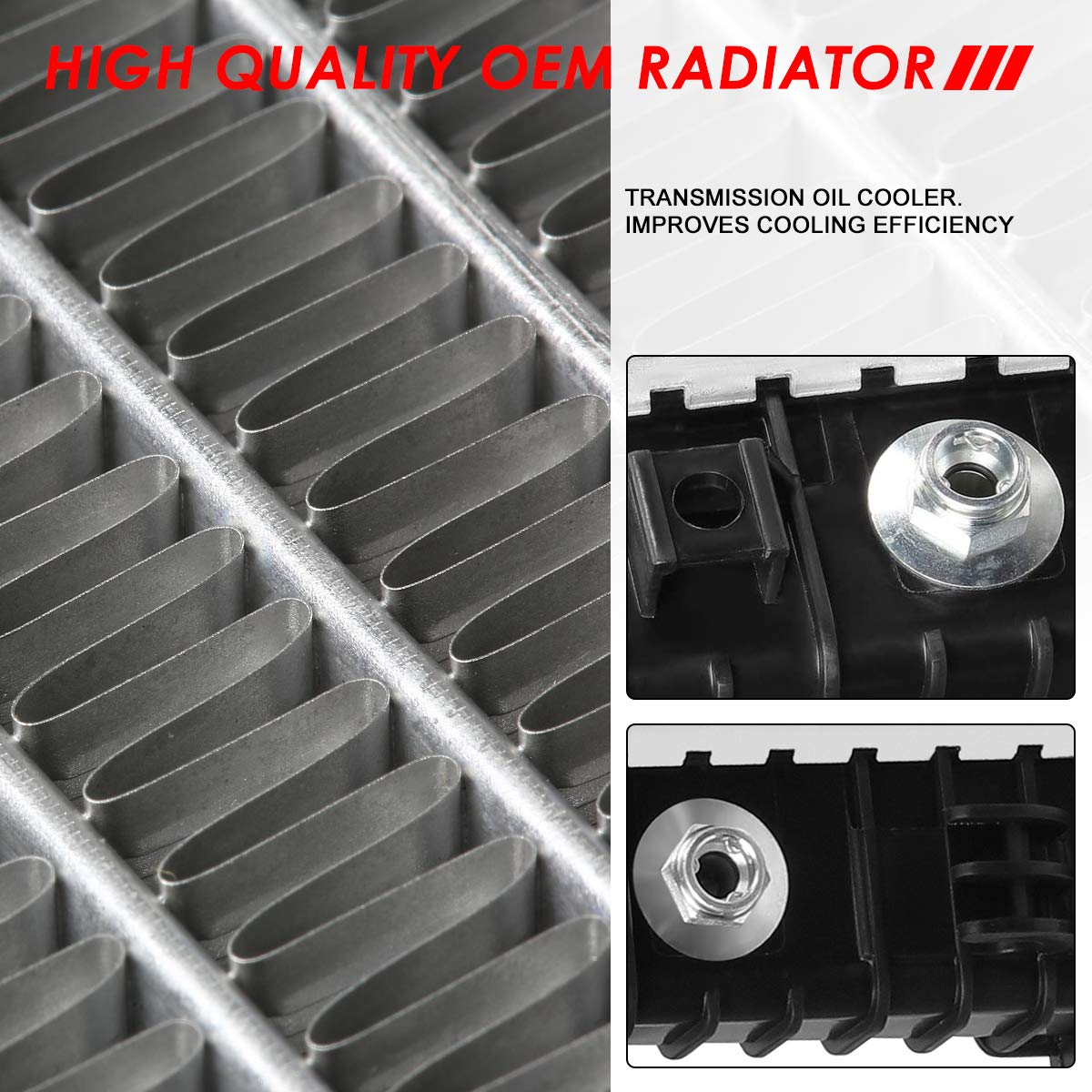 Auto Dynasty Radiator Compatible With 2007-2017 Buick Enclave Chevy Traverse Gmc Acadia Limited Saturn Outlook At, Dpi 13007 Fac
