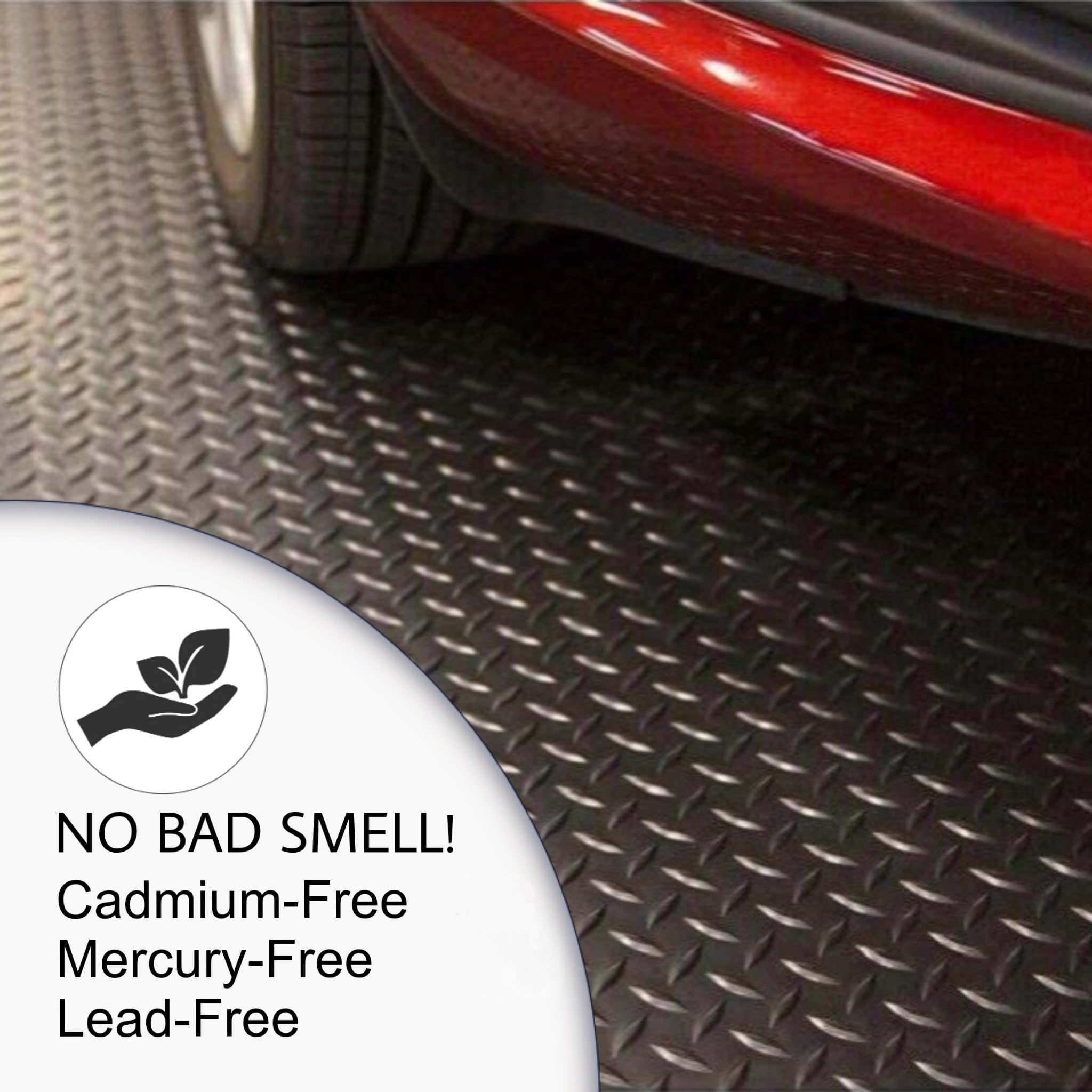Seal 6 X 10 Ft Premium Garage Floor Mat, 2.8Mm Thickened Black Commercial Grade Heavy Duty Parking Mat For Garage Floor, Golf Ca
