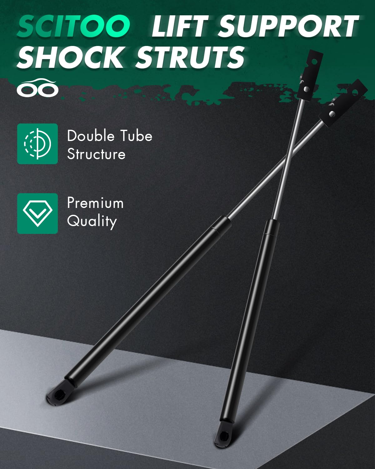 Scitoo Hood Lift Supports Replacement Struts Gas Springs Shocks Fit For Pontiac Gto 2004 2005 2006 Set Of 2