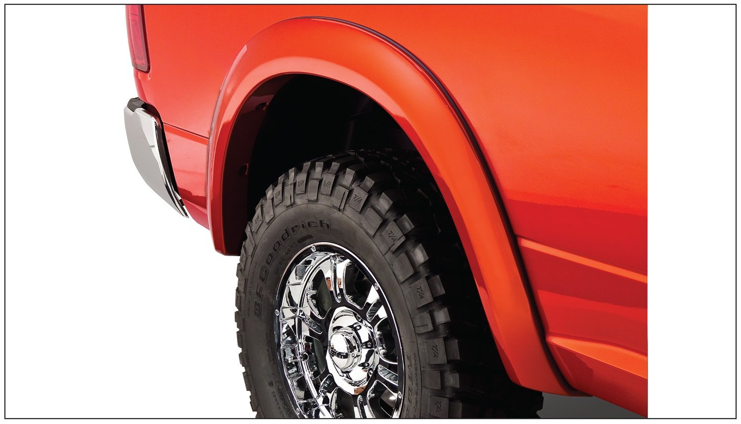 Bushwacker Extend-A-Fender Fender Flares 4pc Set for 2009-2021 Ram 1500, Smooth Black, ABS Plastic, Model 50914-02