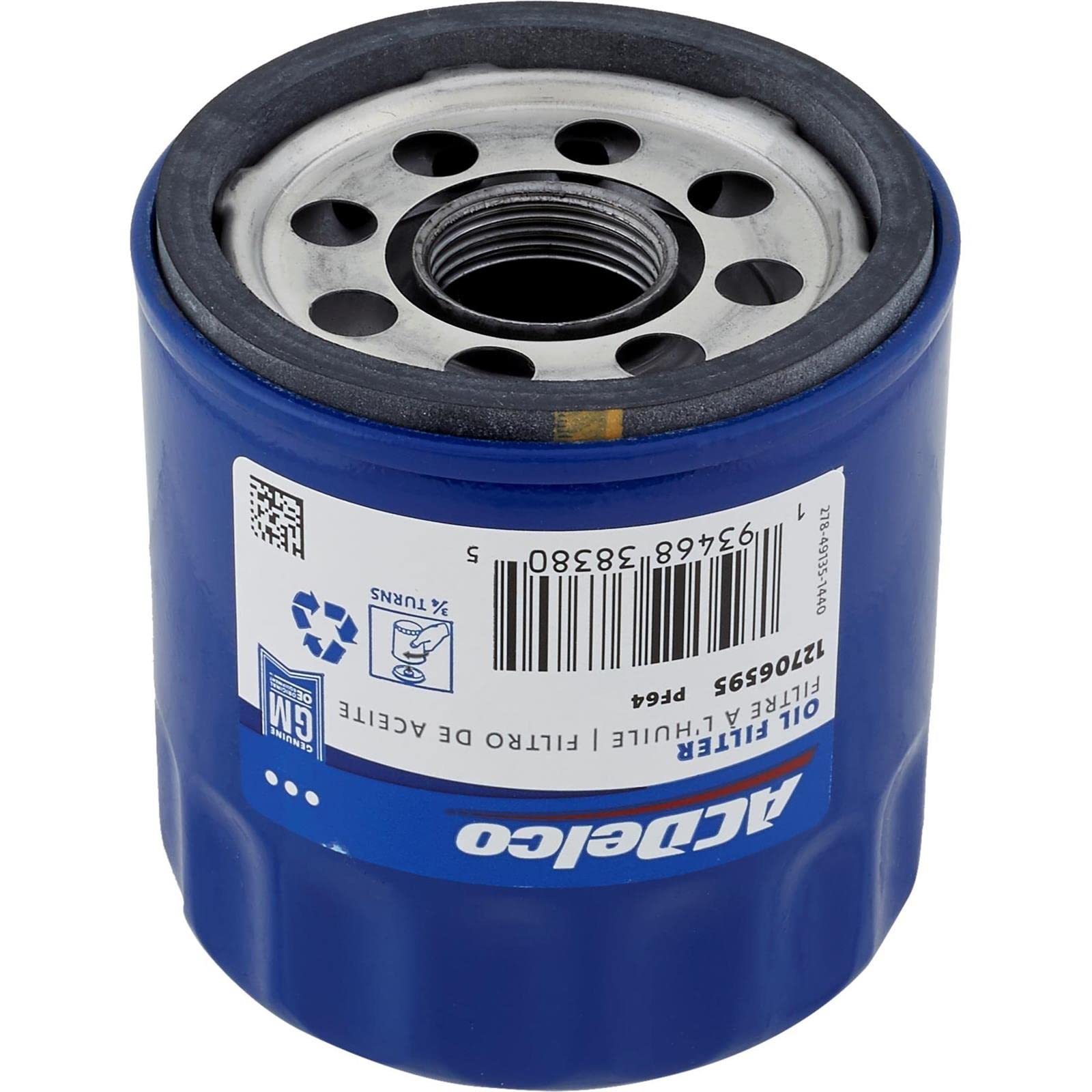 ACDelco PF64 Oil Filter - Metal Construction, High Performance, Durable Engine Protection