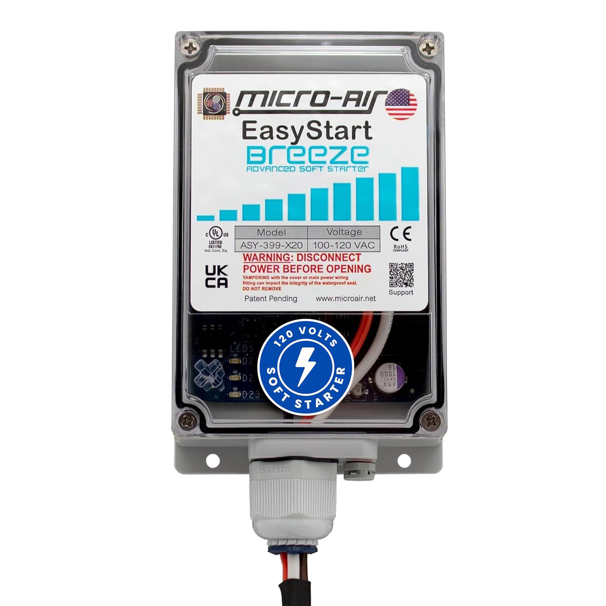Micro-Air Easystart Breeze 399 - Soft Starter For Rv Air Conditioners - Starter Compressor Unit For Travel Trailers - Soft Start