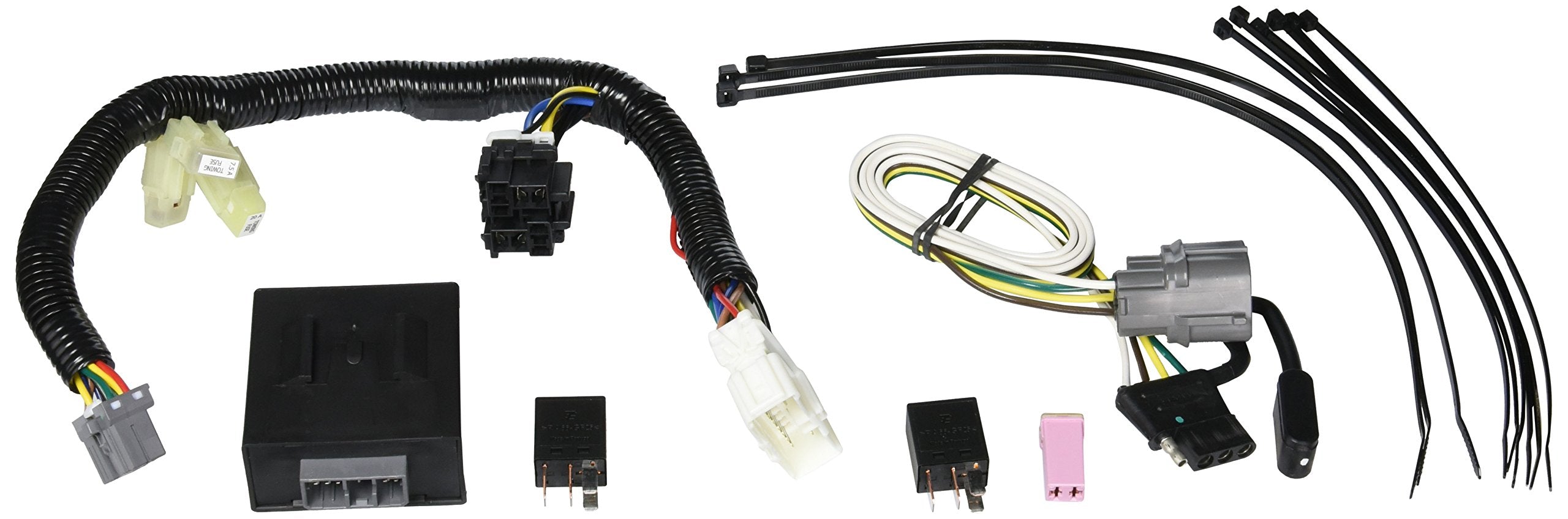 Draw-Tite Tekonsha T-One T-Connector Harness, 4-Way Flat, Compatible with Select Honda Pilot,Black