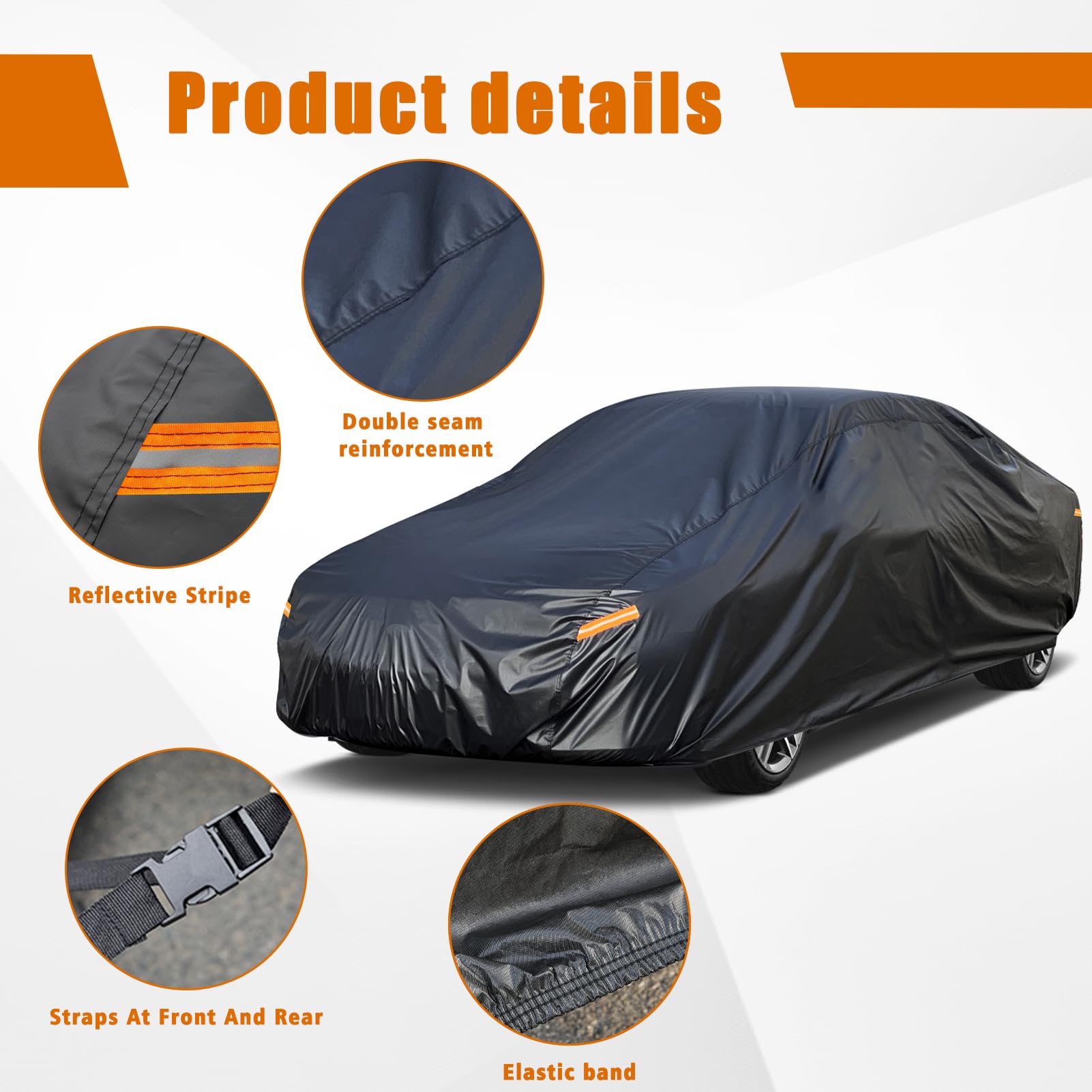 Kayme 7 Layers Car Cover Custom Fit For Mercedes Benz Slk Class 200 230 250 280 320 350 (1996-2016) Waterproof All Weather For A