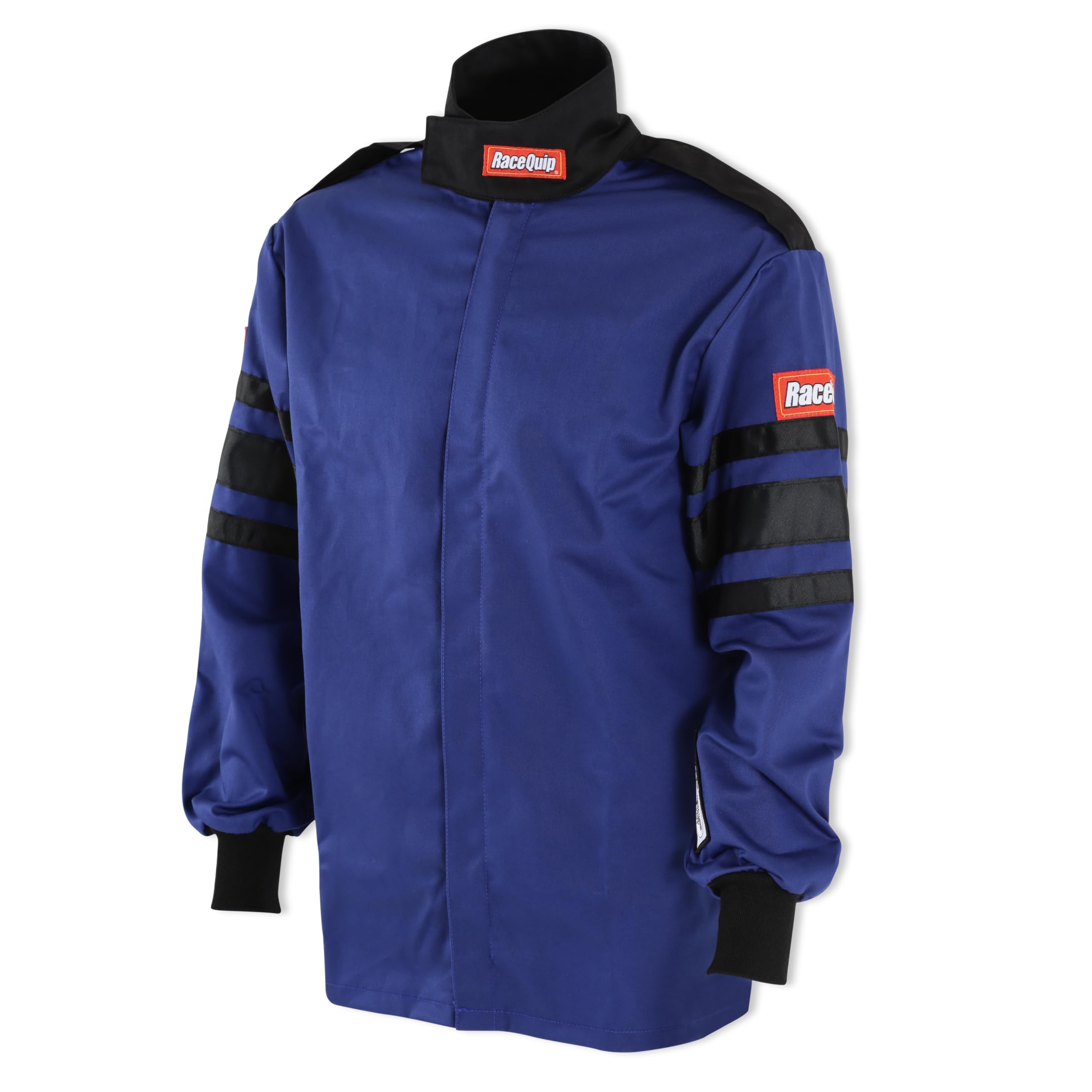 Racequip 111022Rqp 110 Series Driving Jacket Sfi 3.2A/1 Blue/Black Stripe Small