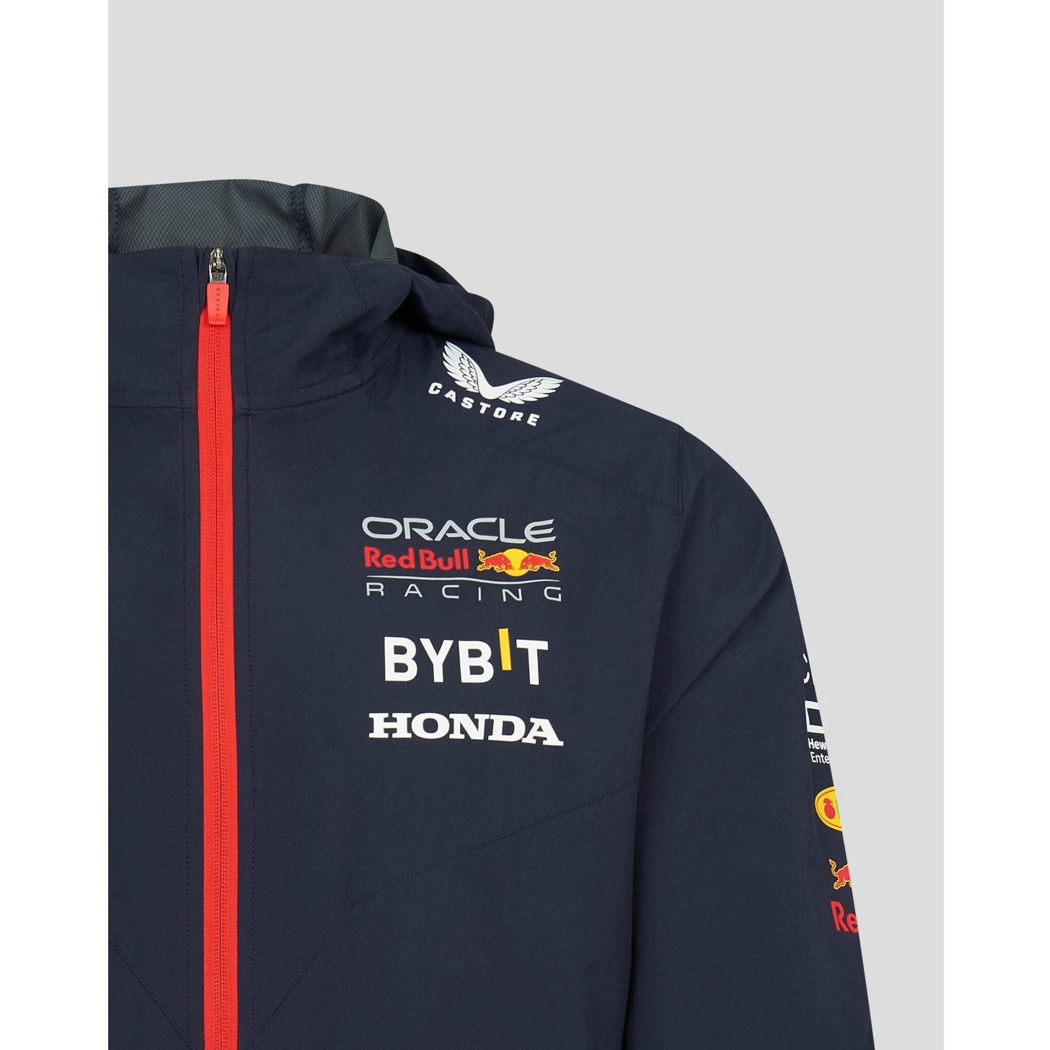 Castore Red Bull Racing F1 Rain Jacket, Medium, Polyester, Night Sky, Model TU2643