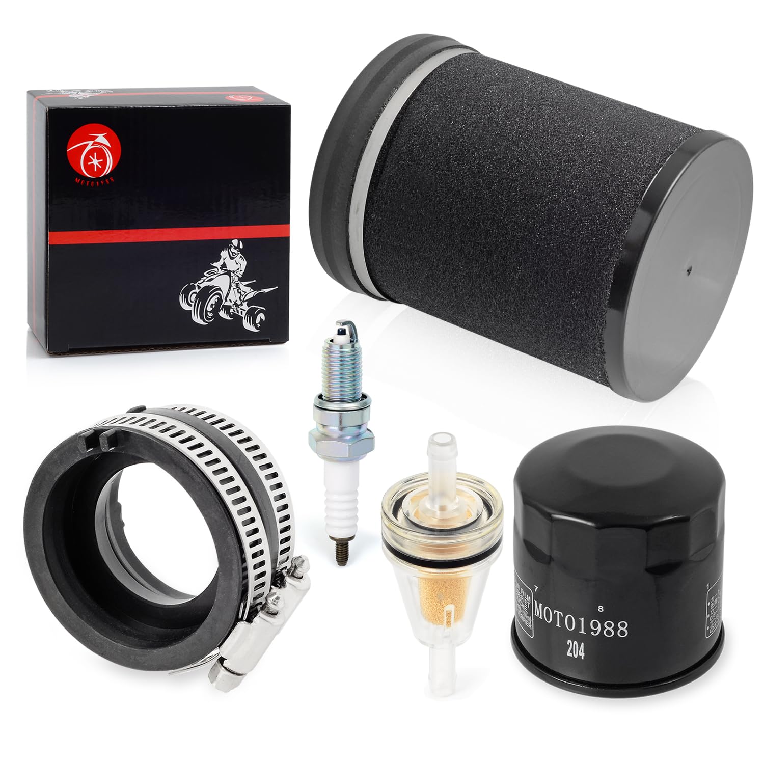 Air Filter Fuel Oil Filter Spark Plug Intake Manifold For Kawasaki Prairie 360 Kvf360 2003-2013 11013-1292 16065-1379
