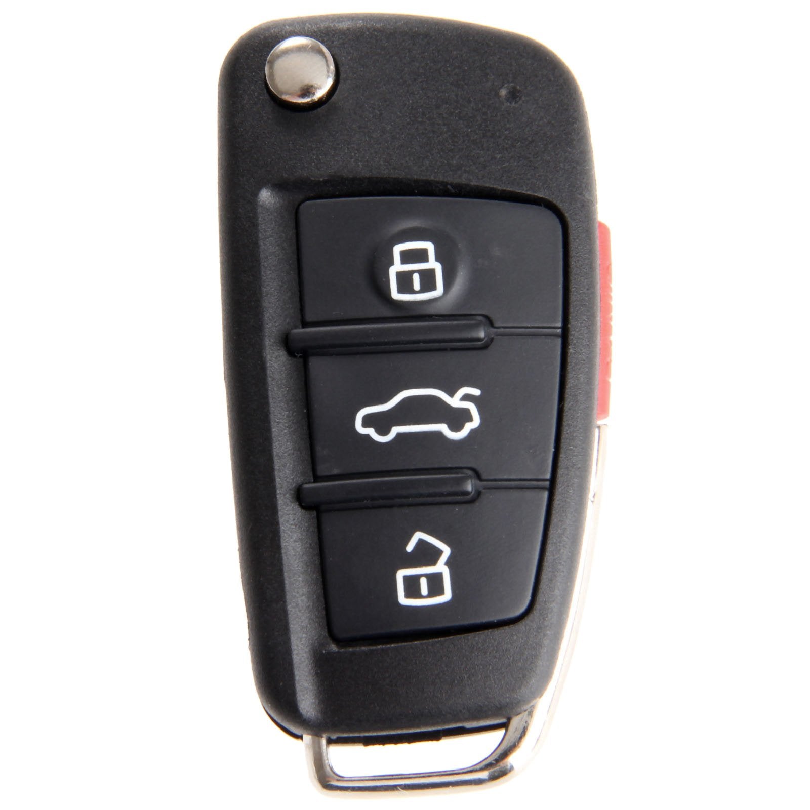 Aupoko Myt-4073A Remote Key Case, 3 Buttons Panic Replacement Key Shell Case, Replacement For A3 A4 A6 A8 Tt Q7 S6 Quattro