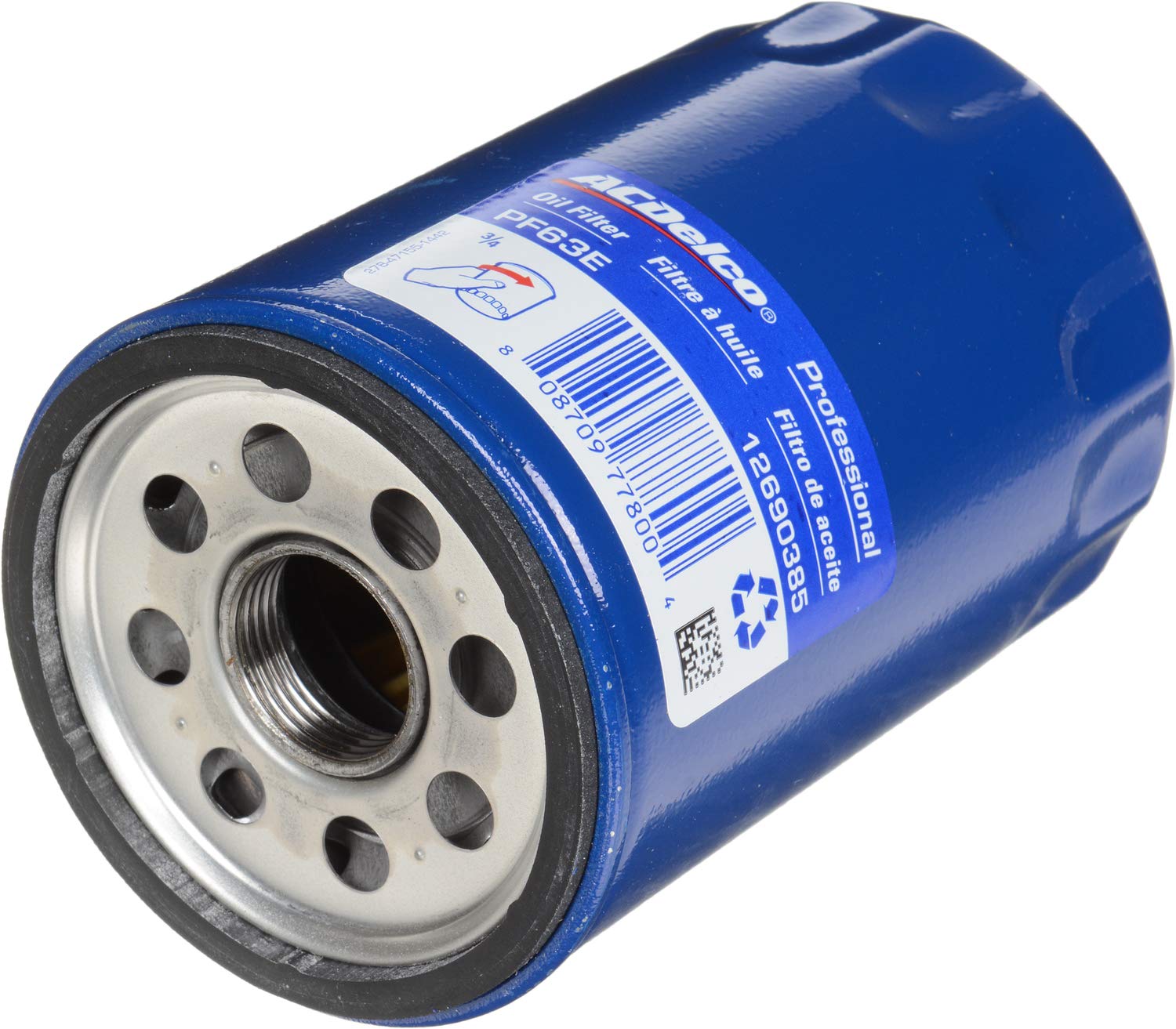 ACDelco PF63 Oil Filter - 1 Pack, Blue, High Performance Engine Protection, Durable Automotive Accessory