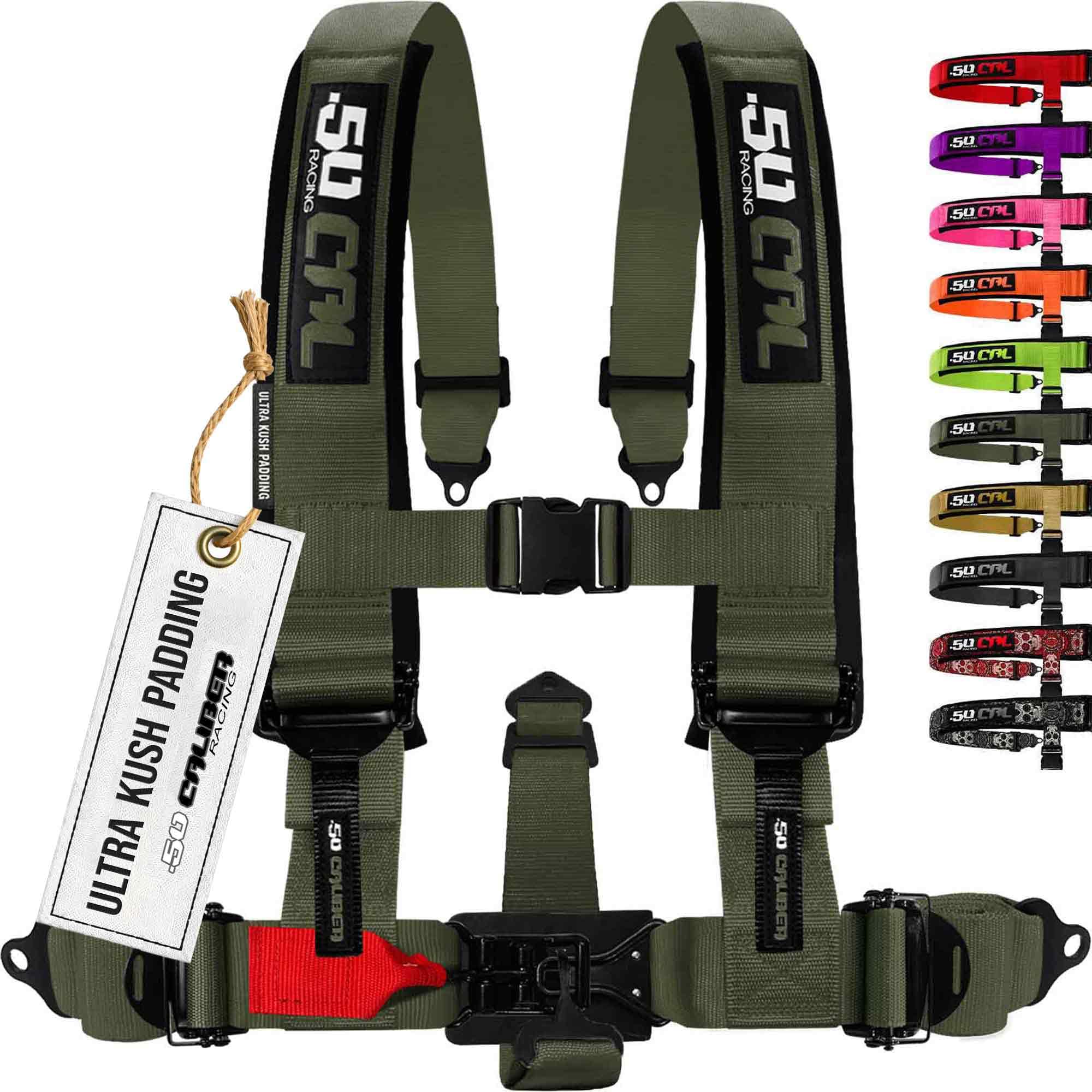 1pc 5 Point Harness for Bucket Seat, Quick Release, 10 Color Options, Racing Harness 5 point, Race Car, Off Road, UTV, RZR (Reco