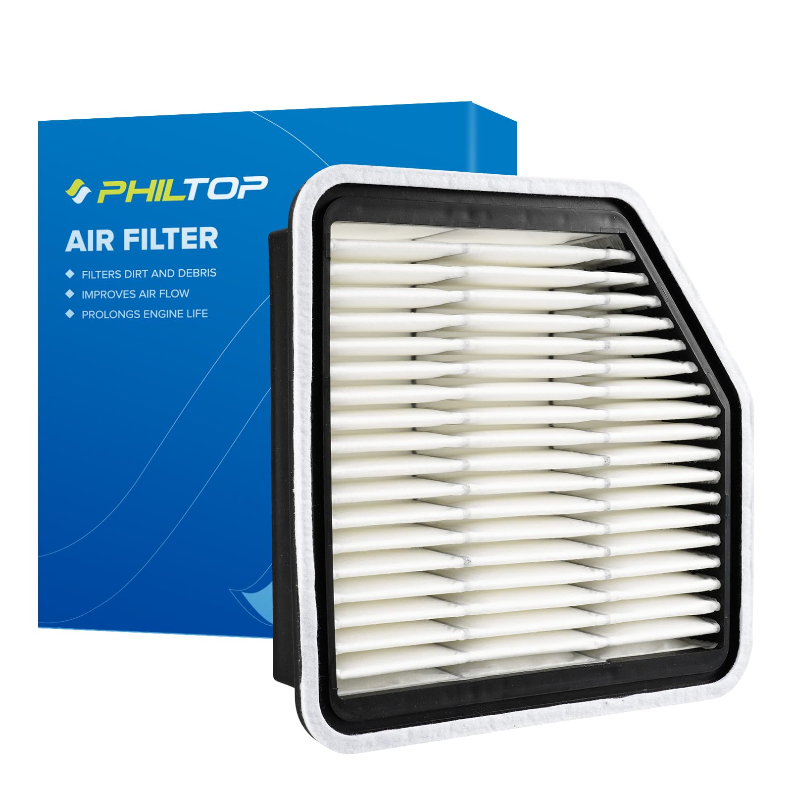 PHILTOP Engine Air Filter CA10347 Replacement for Lexus IS250 2006-2013, IS350 2006-2015, GS350 2007-2011, GS430 2006-2007
