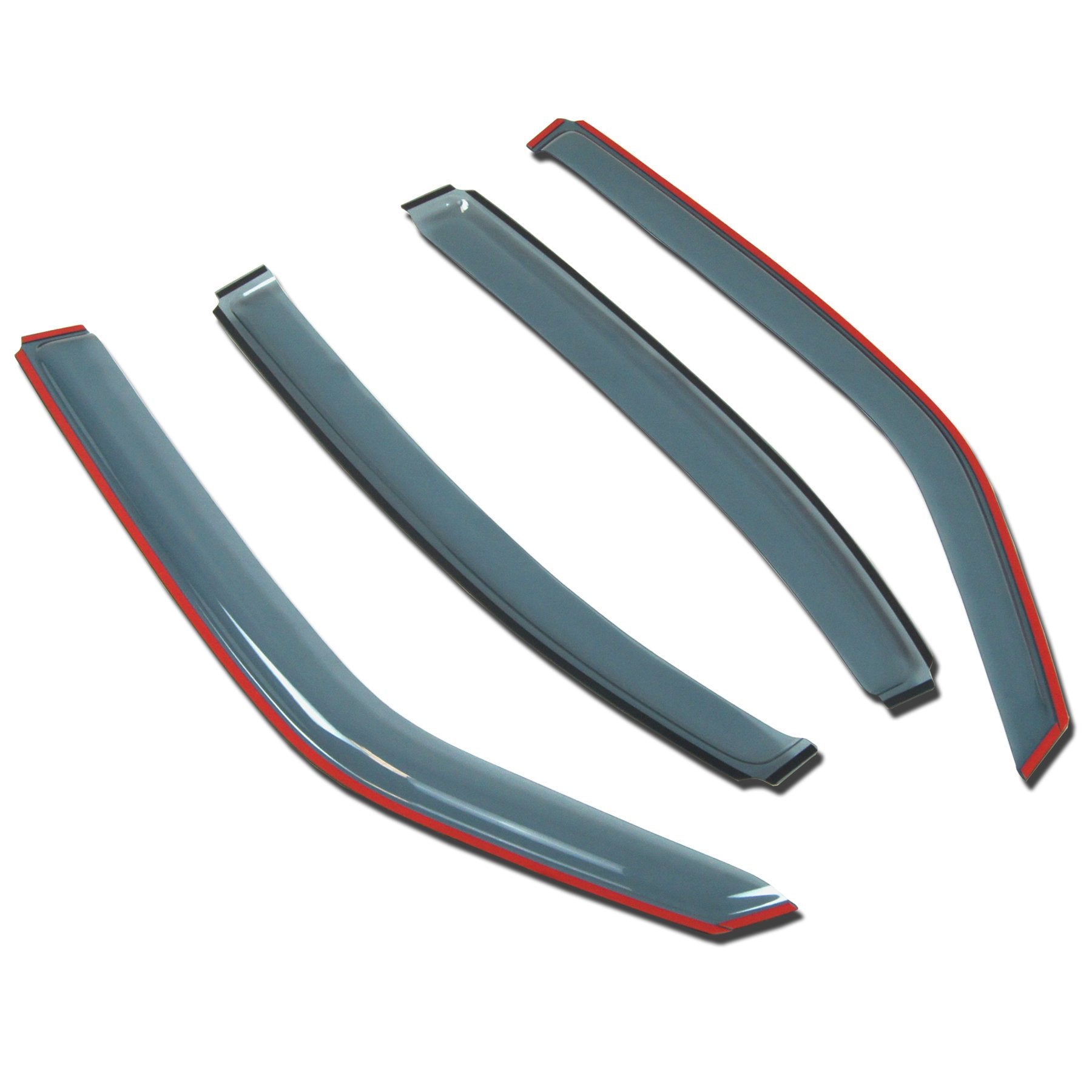 Tuningpros In-Channel Window Vent Visors Rain Guards Compatible With Gmc Yukon 2015-2016 | Side Window Wind Deflectors Rain Shie