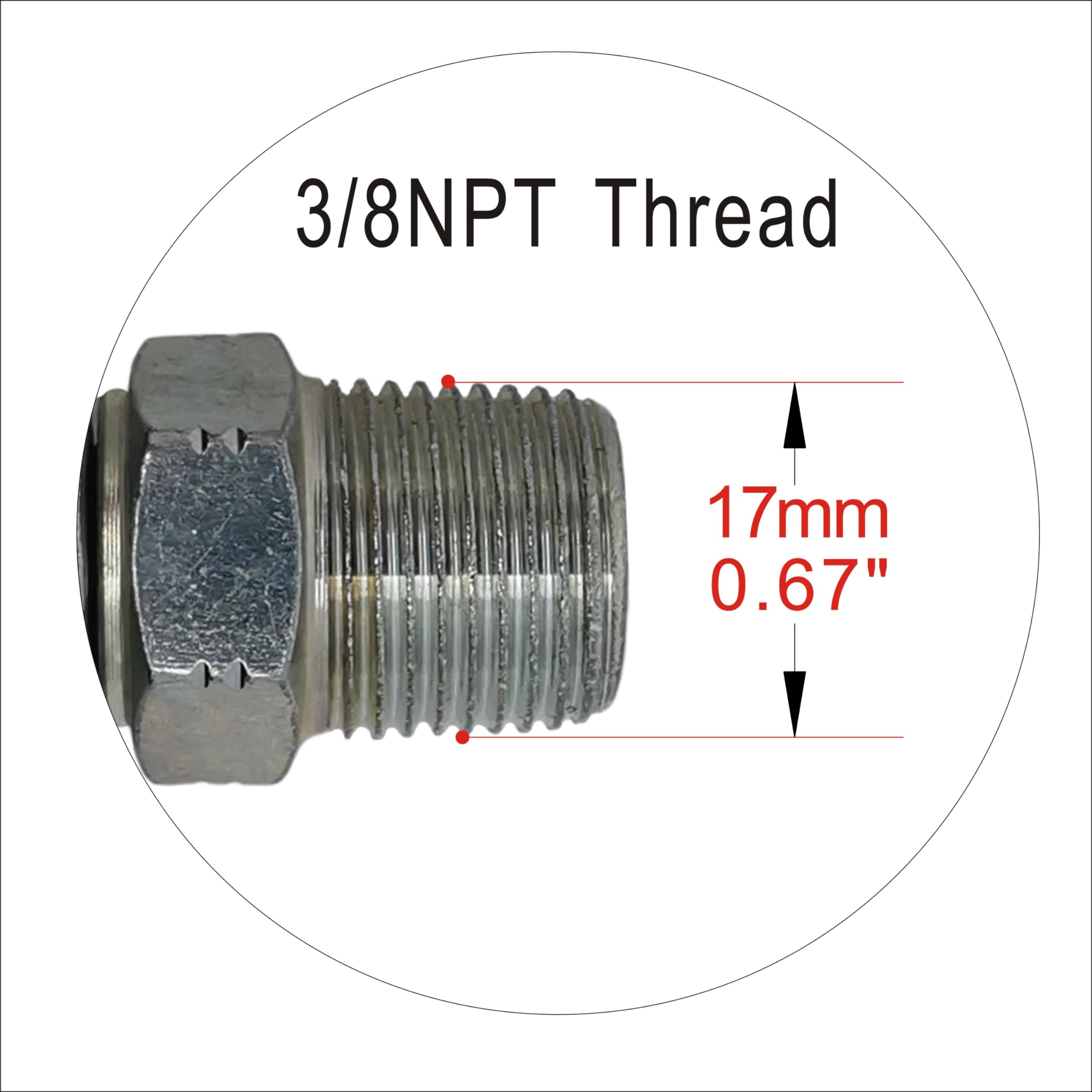 JXHONG Upgraded 3/8 NPT Engine Drain Port Oil Changing Hose, 18 Length, High-Temperature 300°F, Replaces STAN1438, Blue