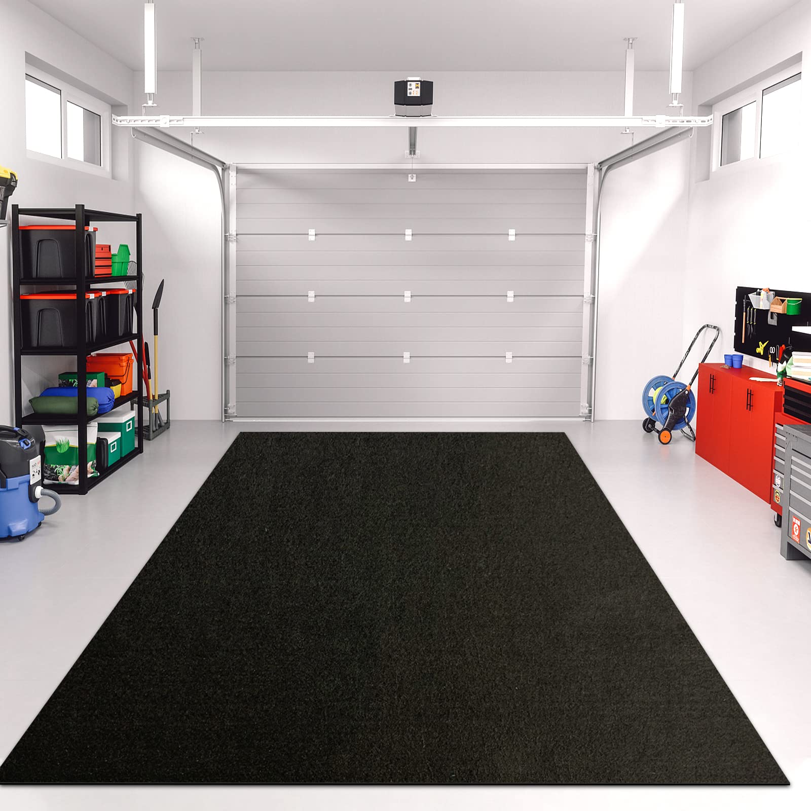 Linla Premium Absorbent Oil Mat Contains Liquid Garage Floor Mat 8.5'X 6.6', Reusable, Washable, Protects Floor, Driveway Surfac