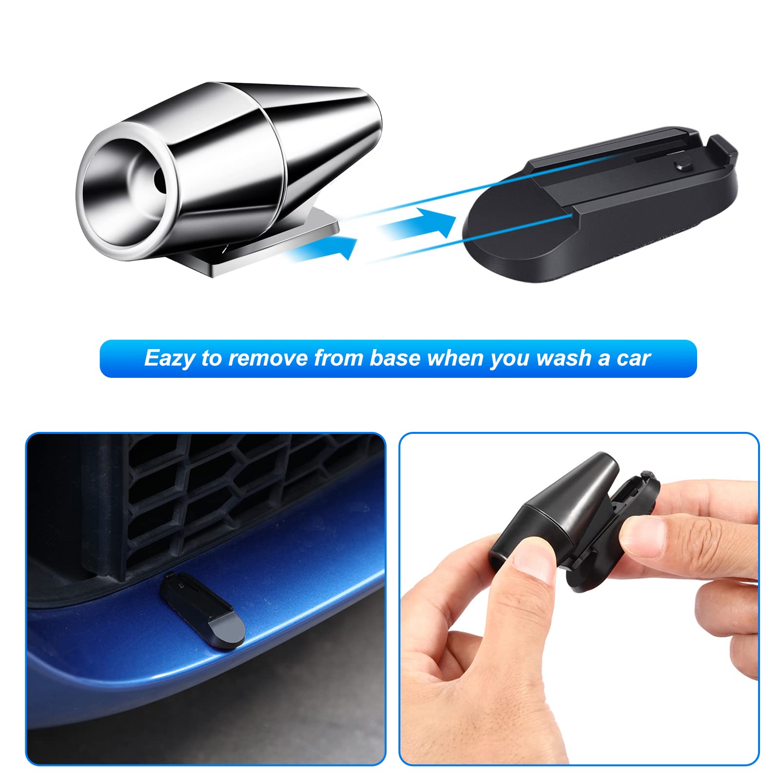 Frienda 10 Pcs Deer Whistles Horns Deer Avoids Collisions Vehicles Wind Activated Ultrasonic Warning For Car Motorcycles Animal