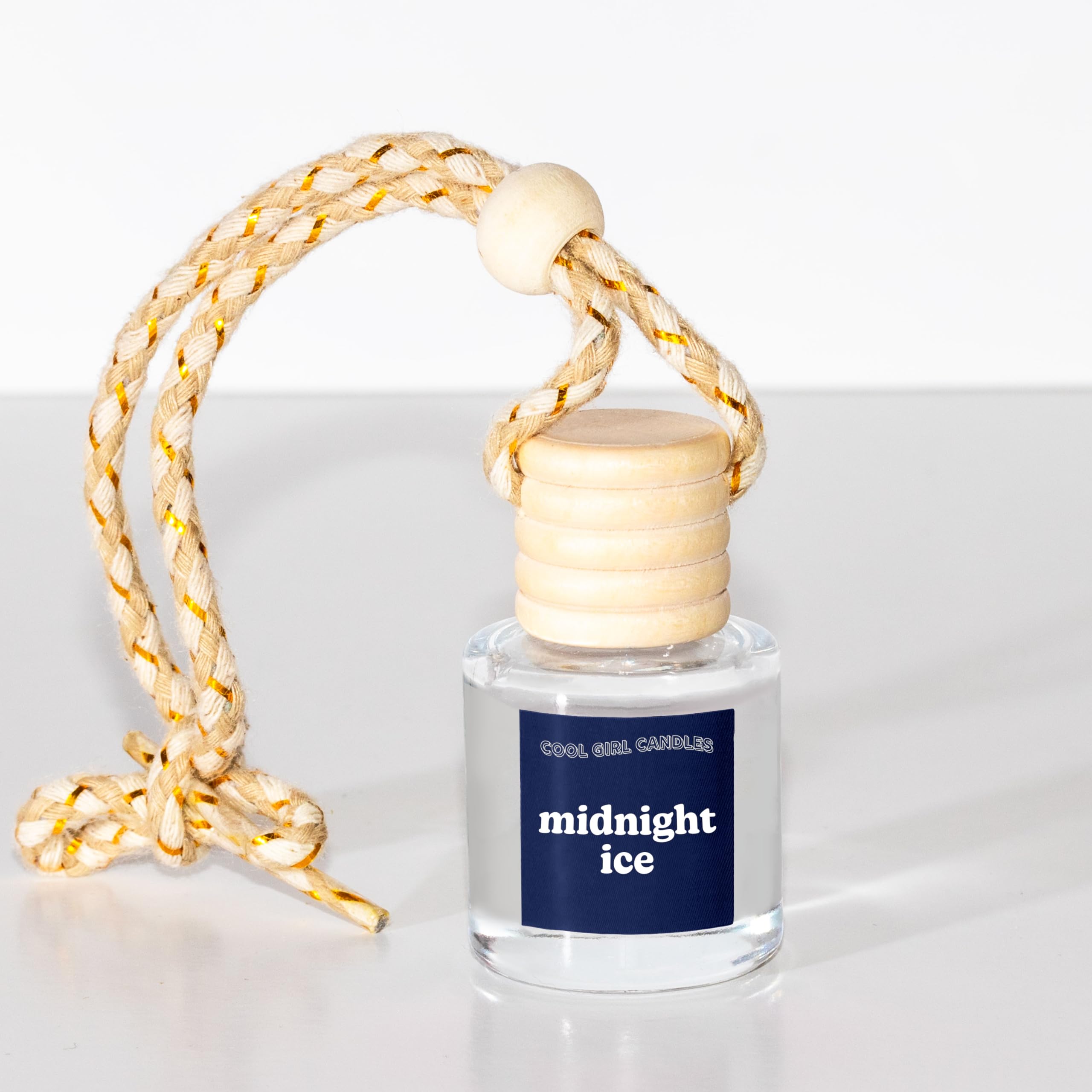 Cool Girl Candles Midnight Ice Car Air Hanging Fragrance Oil Diffuser Car Air Freshener Diffuser For Essential Oils, Scents Arom