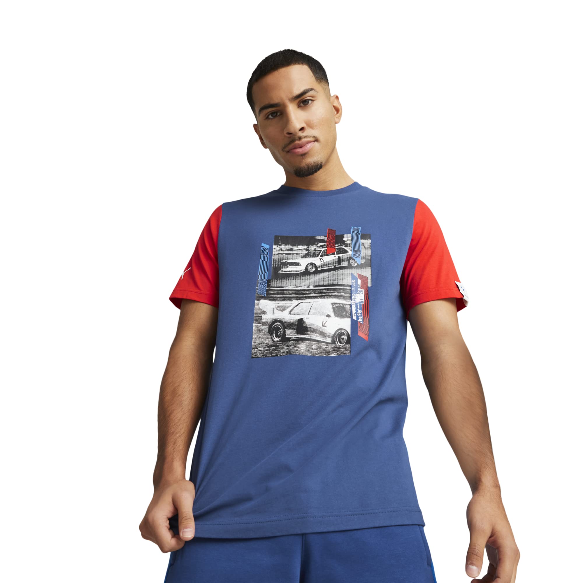 PUMA Men's Standard BMW M Motorsport Graphic Tee, Pro Blue-M Color 23, XX-Large