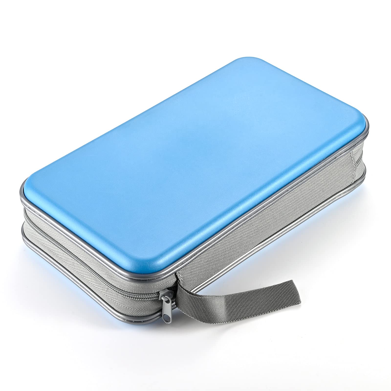Liovode Dvd Case, 96 Capacity Cd Case Portable Cd Case Holder Storage Hard Plastic Dvd Cd Wallet Holder Organizer For Car(Sky Bl