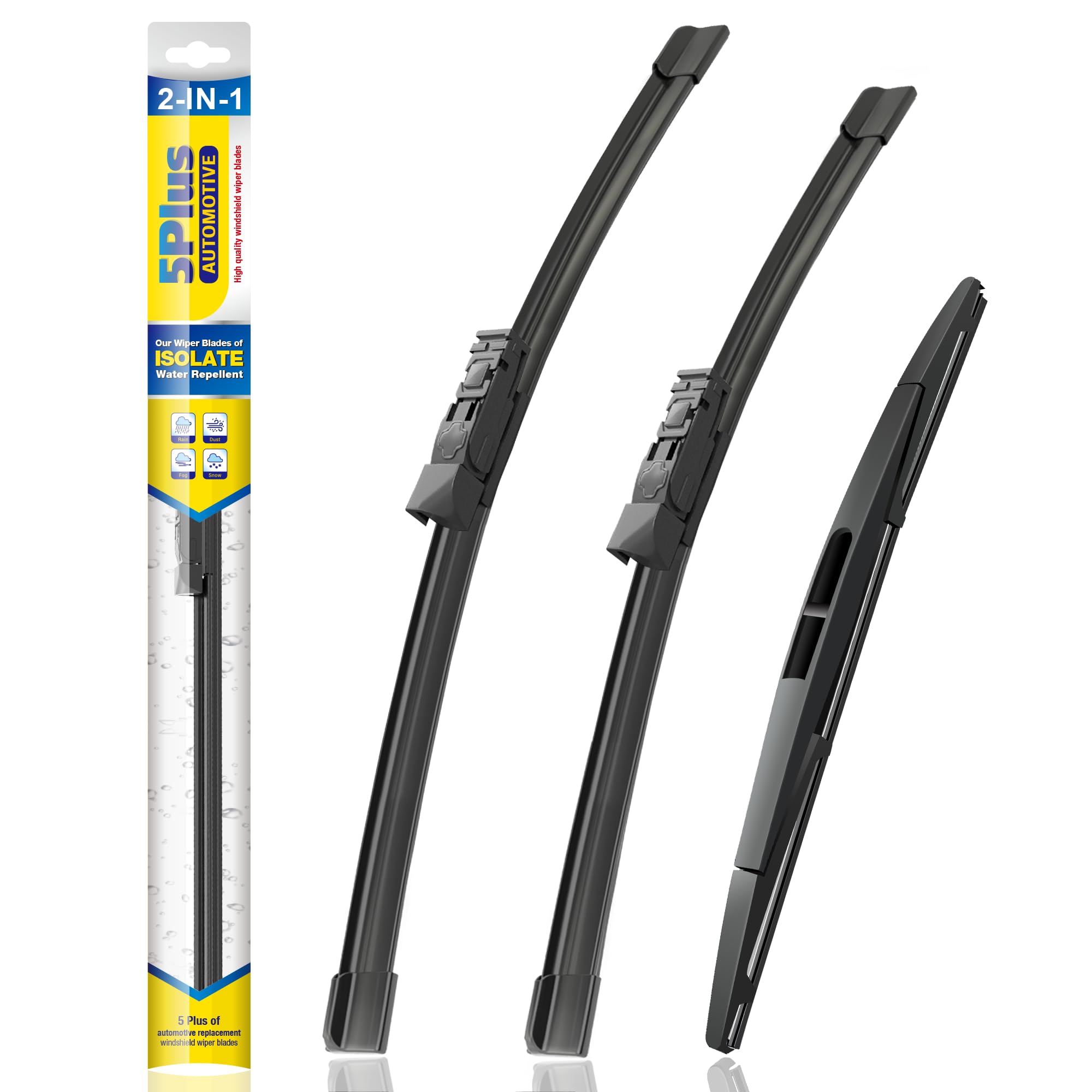 5 Plus Silicone Windshield Wiper Blades Replacement For 2023 2022 2021 2020 2019 Subaru Ascent Wiper Blades(Set Of 3),Automotive