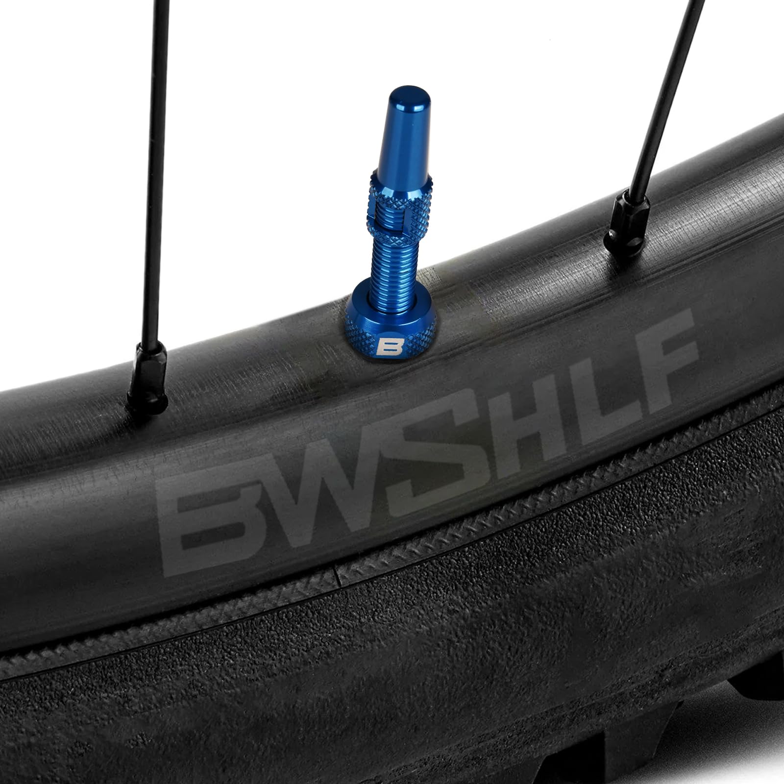Bwshlf Tubeless Presta Valve Stem 40/44/55/60/65/70/80/100 Mm, Super Light Alloy Presta Valve Stem Kit With Valve Core Remover T