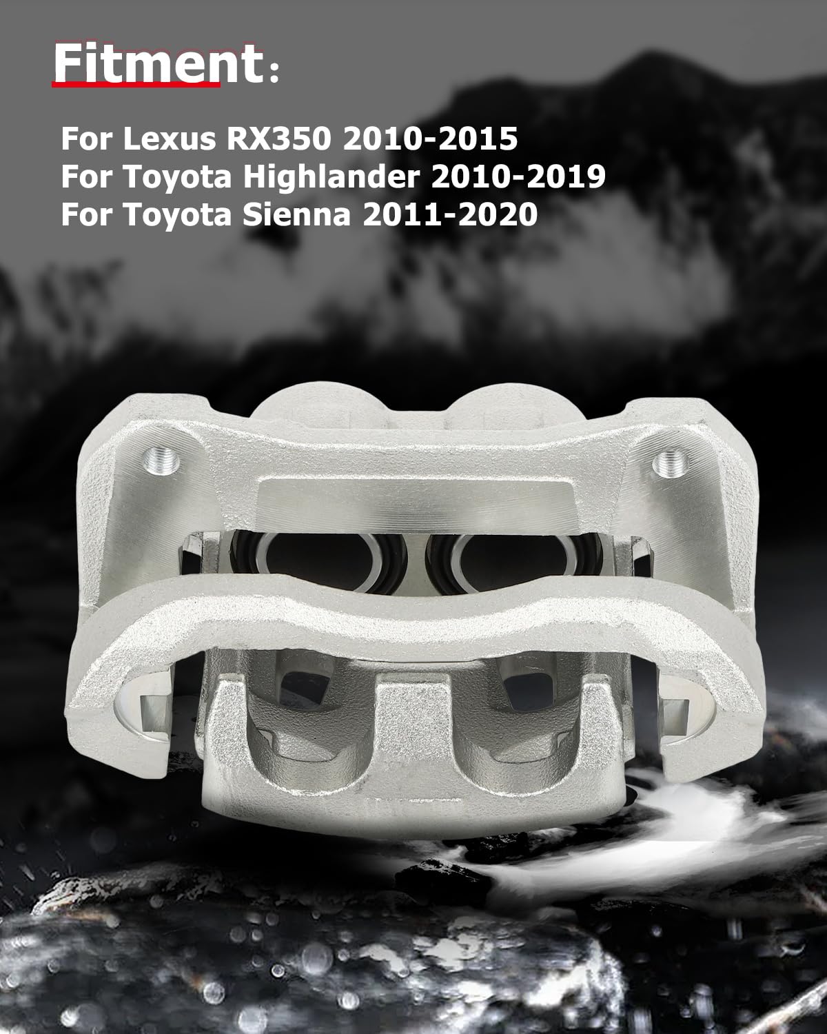 cciyu 19B6274 19B6275 Front Left & Right Brake Calipers With Bracket For Lexus For RX350 2010-2015,For Toyota For Highlander 201