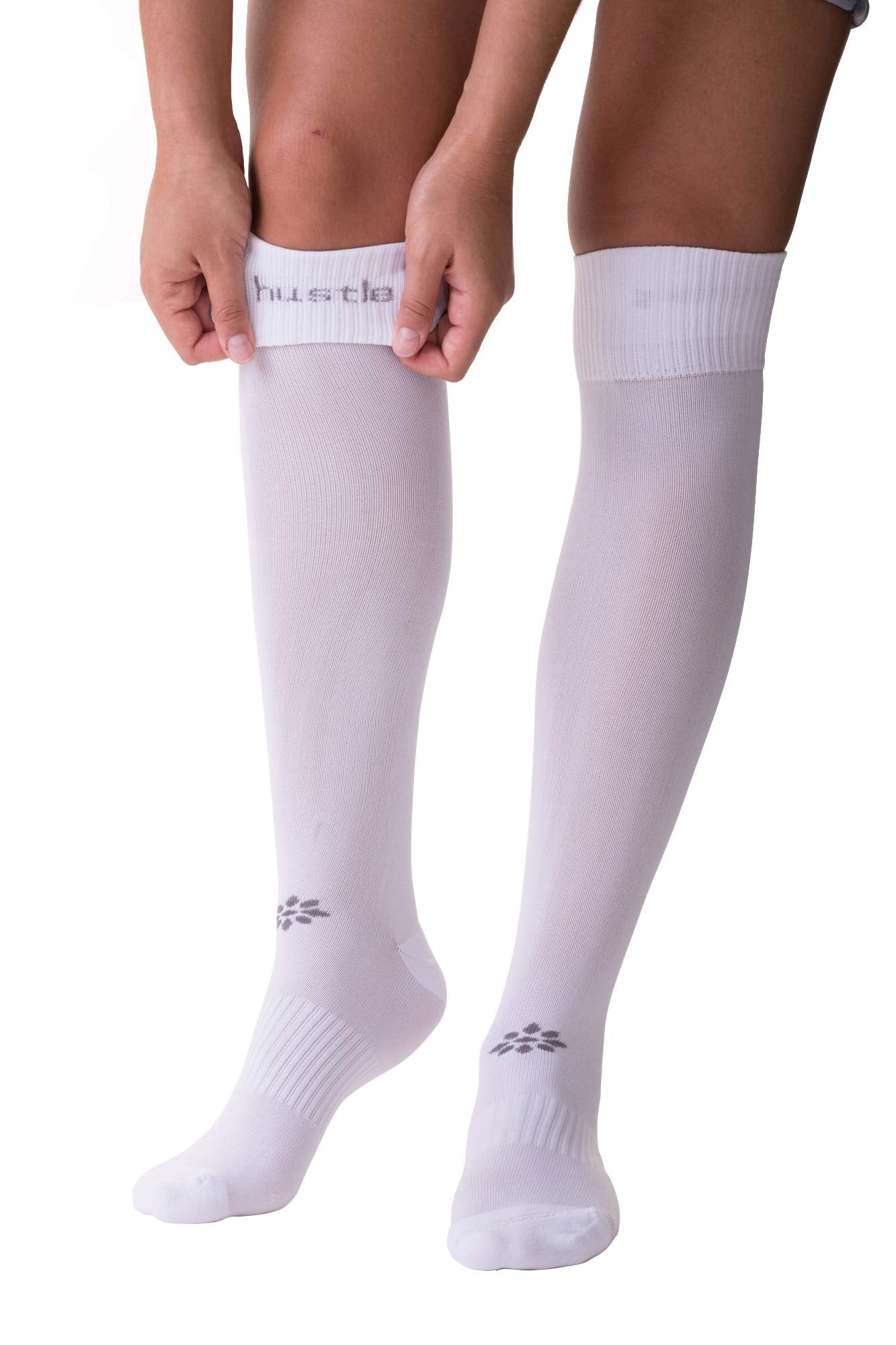Rip-It Classic Softball Over The Knee Sock (White, Medium/Large)